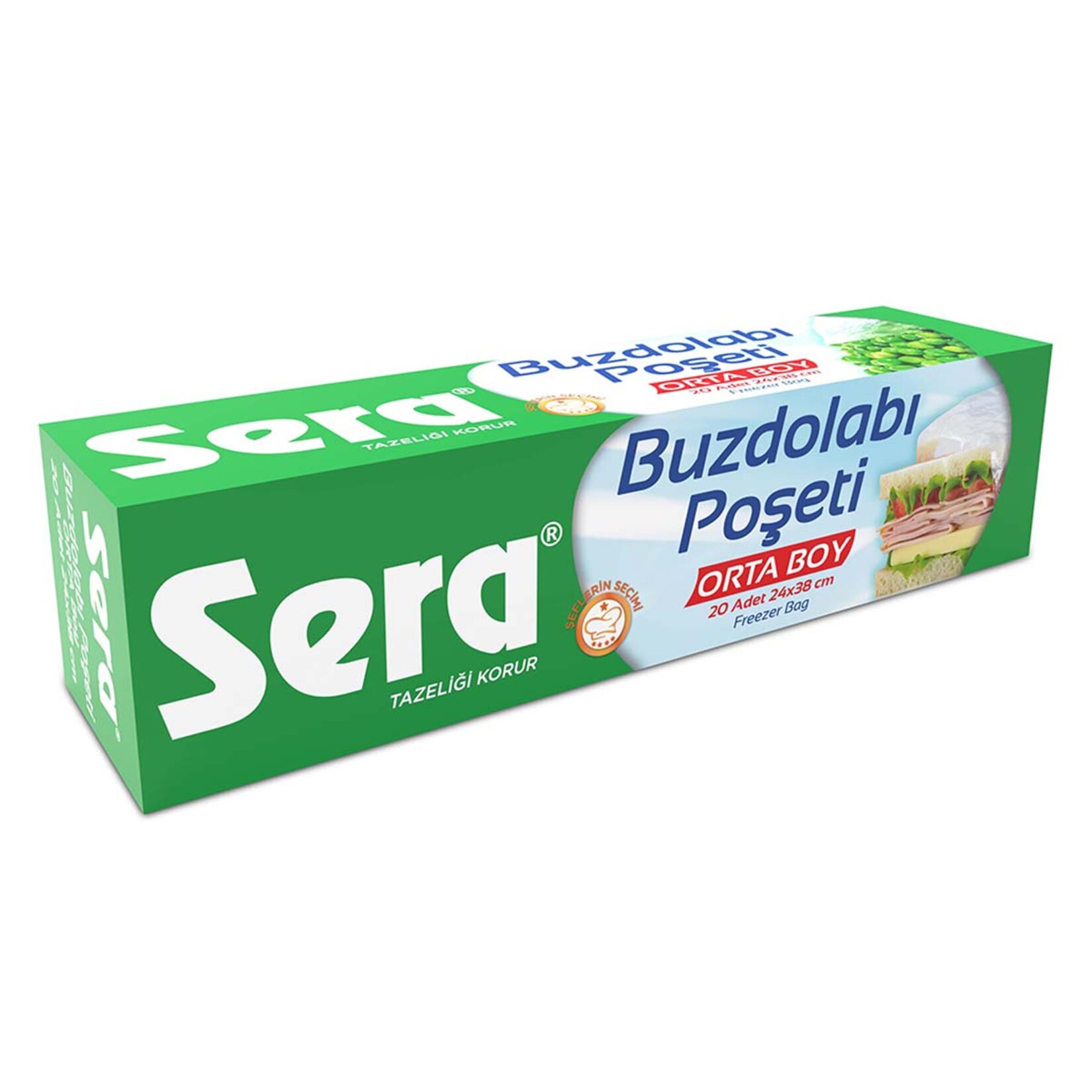 Sera Orta Boy Buzdolabı Poşeti 20'li
