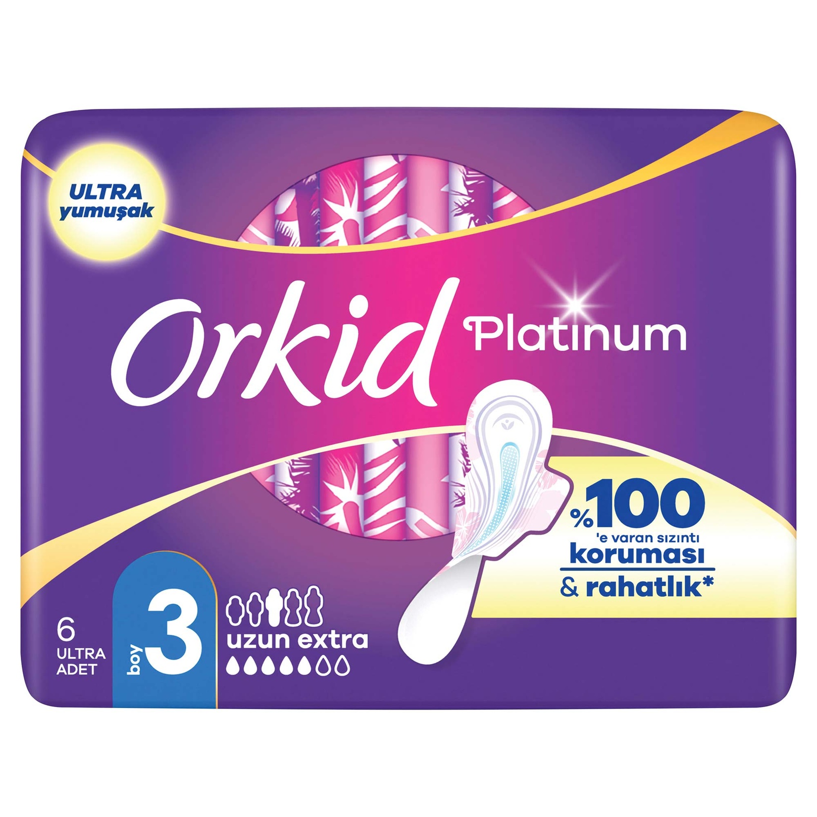 Orkid Platinum Tekli Paket Uzun Ekstra 6'lı