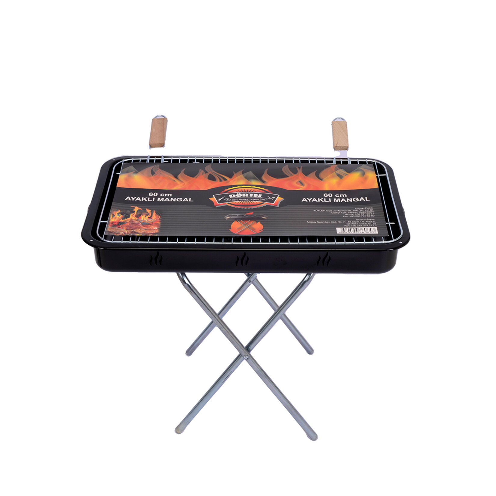 Dörtel Ayaklı Mangal 60 Cm