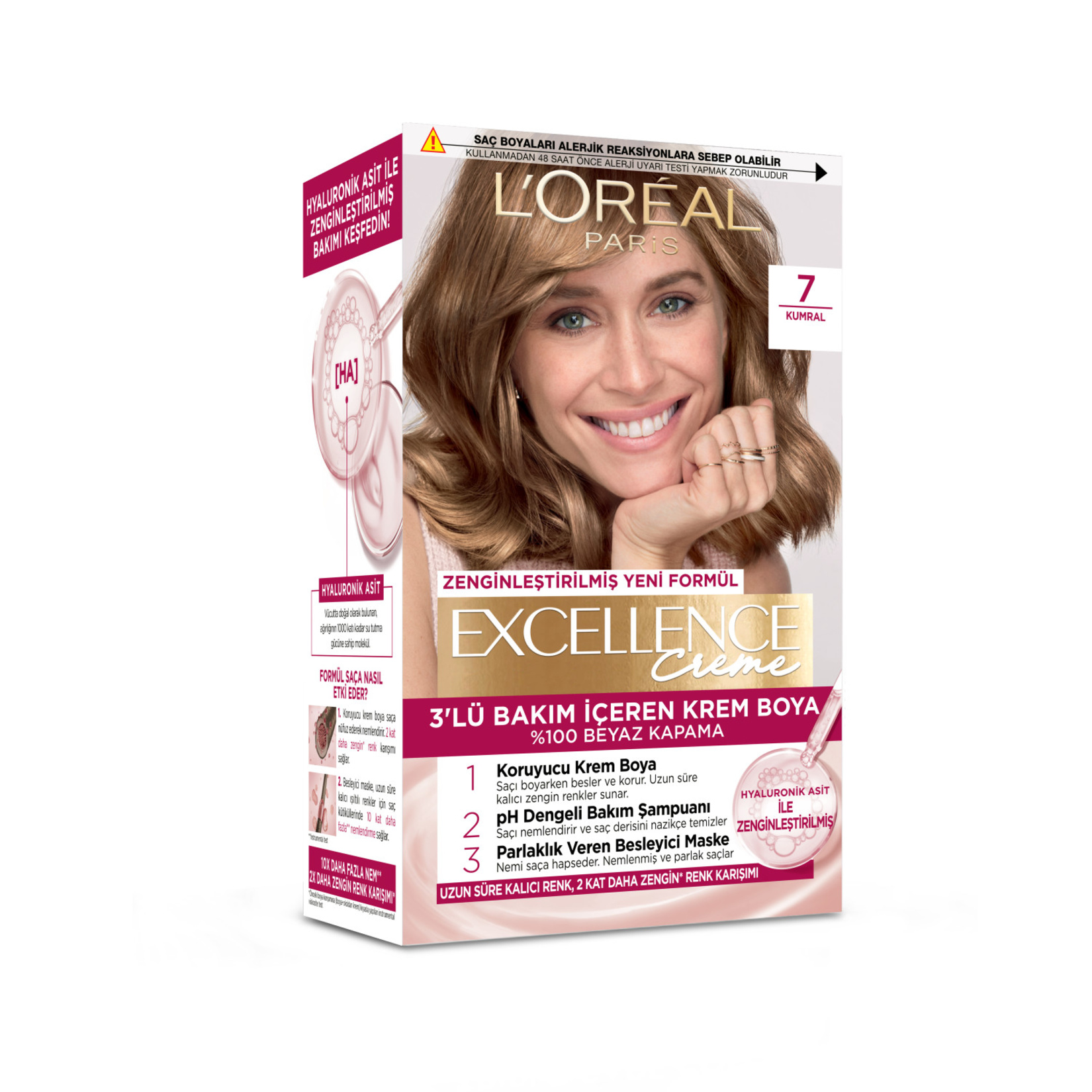 Excellence Creme Saç Boyası - 7 Kumral 192 Ml