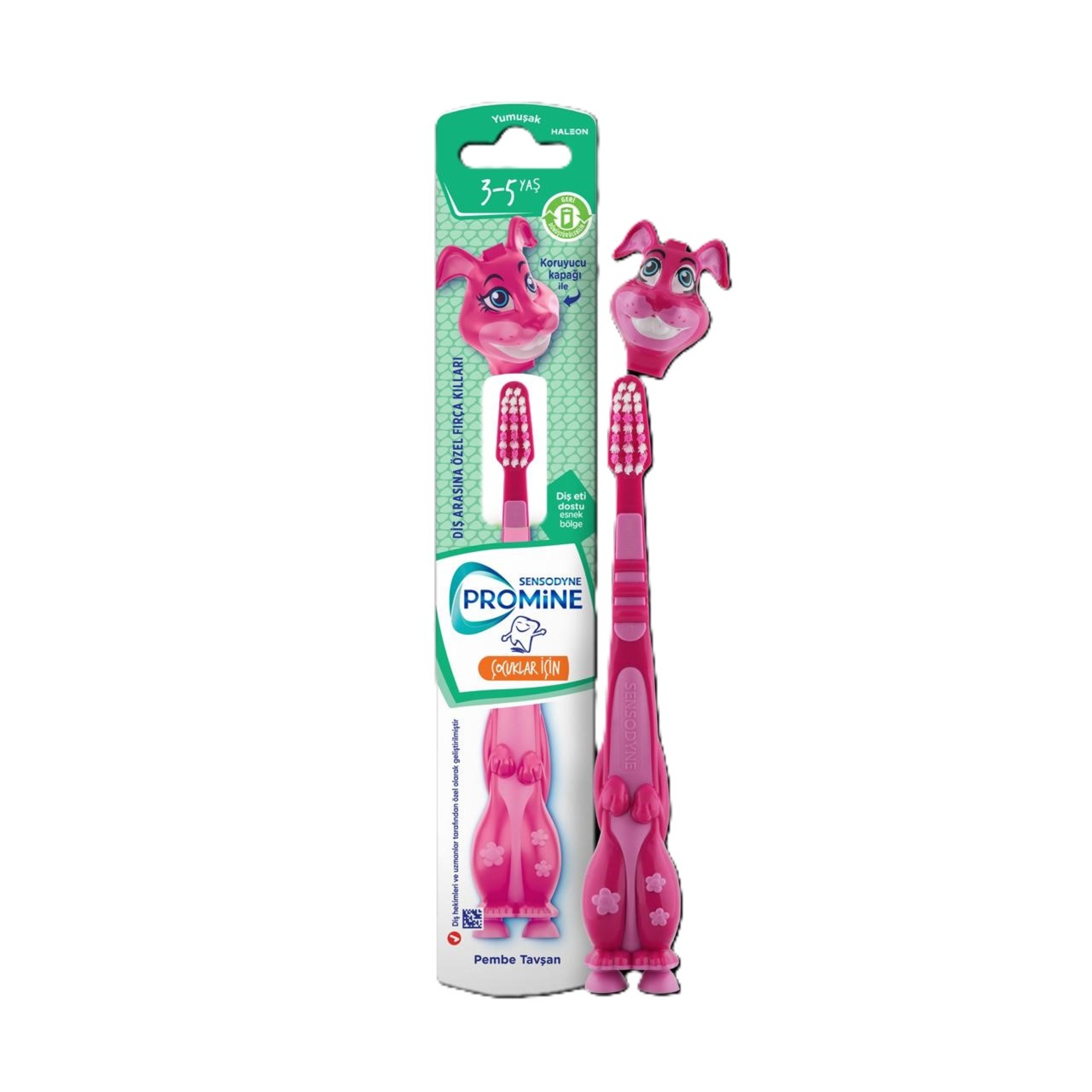 Sensodyne Promine Çocuk 3-5 Yaş Pembe Tavşan Diş Fırçası