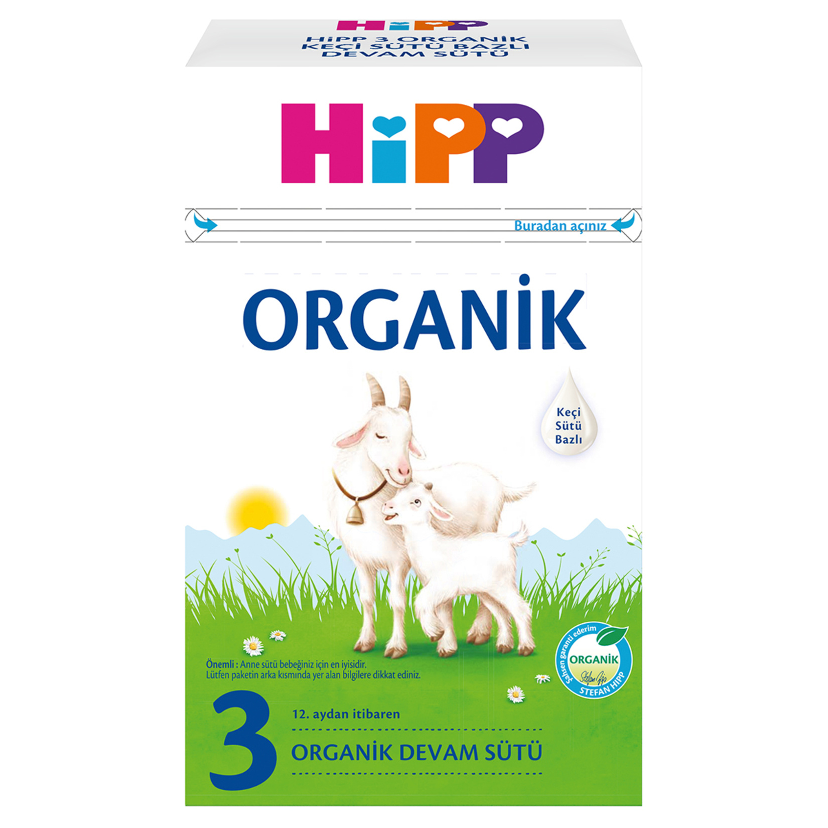 Hipp 3 Organik Keçi Sütü Bazlı Devam Sütü 400 G