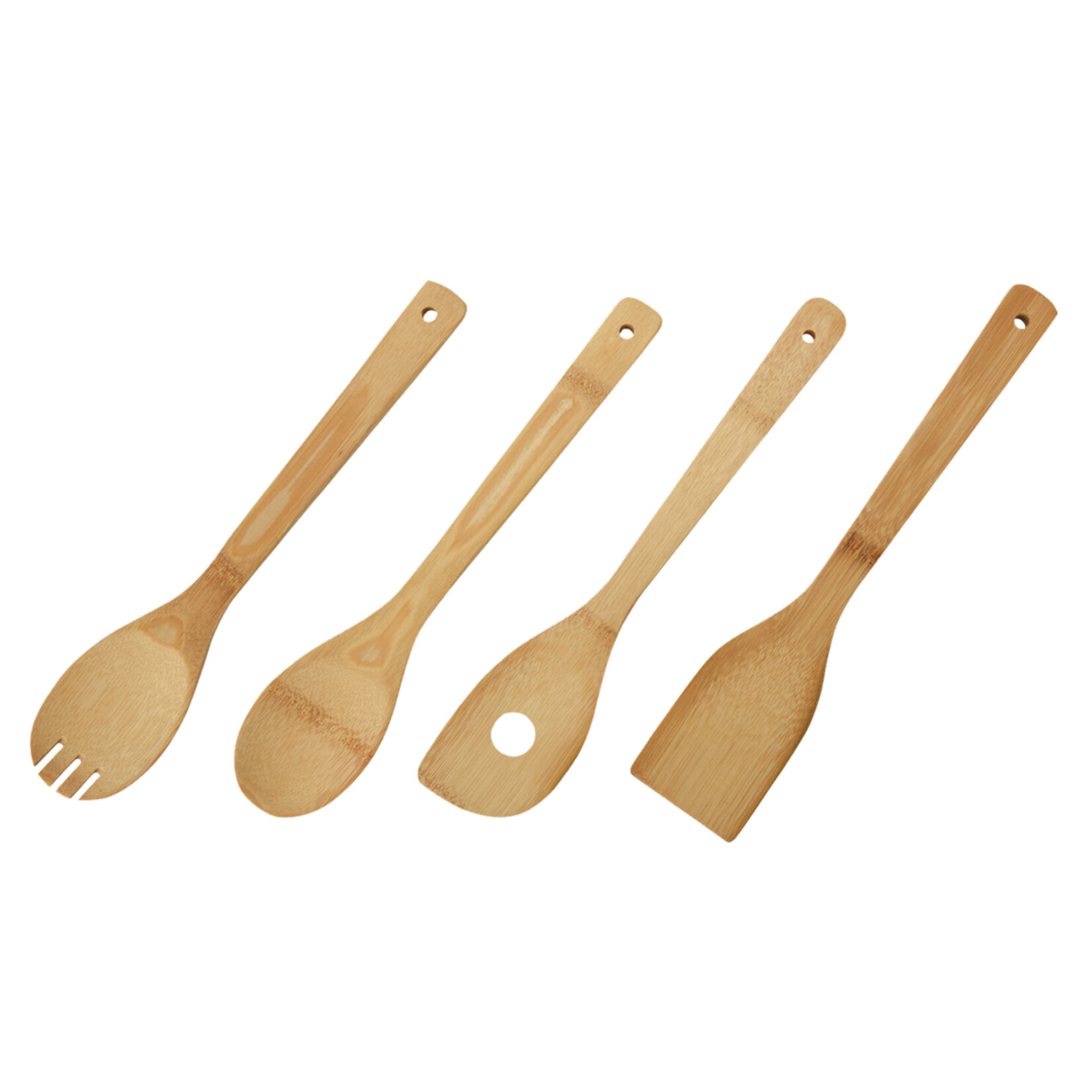 Koopman 4 Parça Bambu Ahşap Kaşık Seti 30 Cm