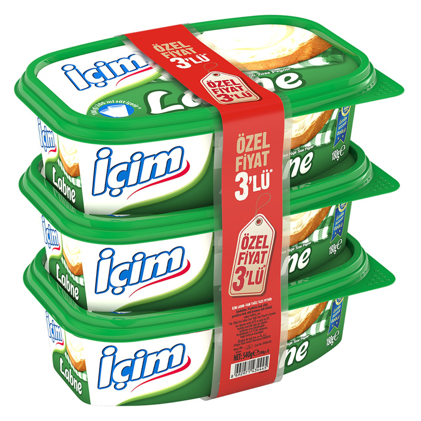 İçim Labne 3 x 180 G