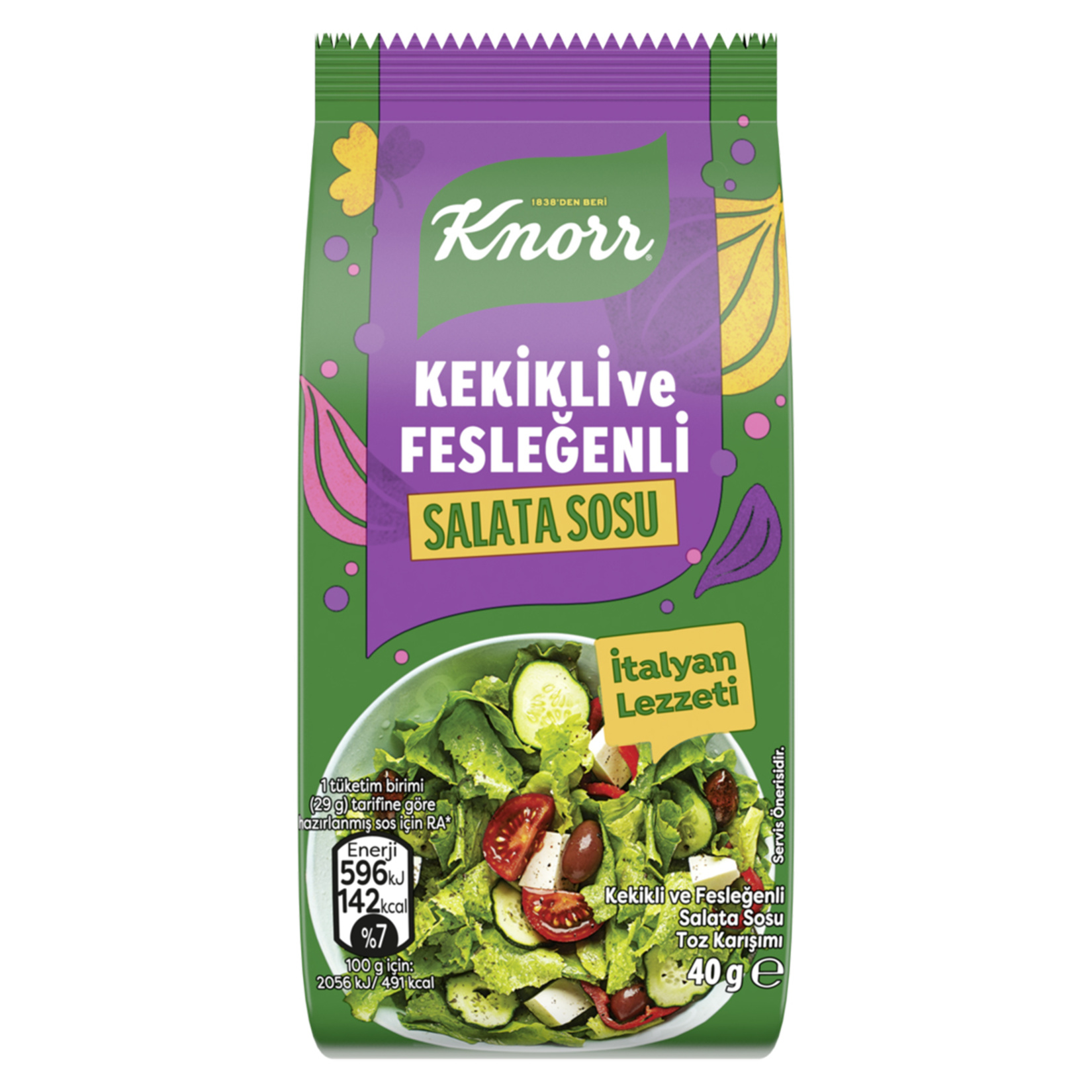 Knorr Kekikli ve Fesleğenli Salata Sosu 40 G