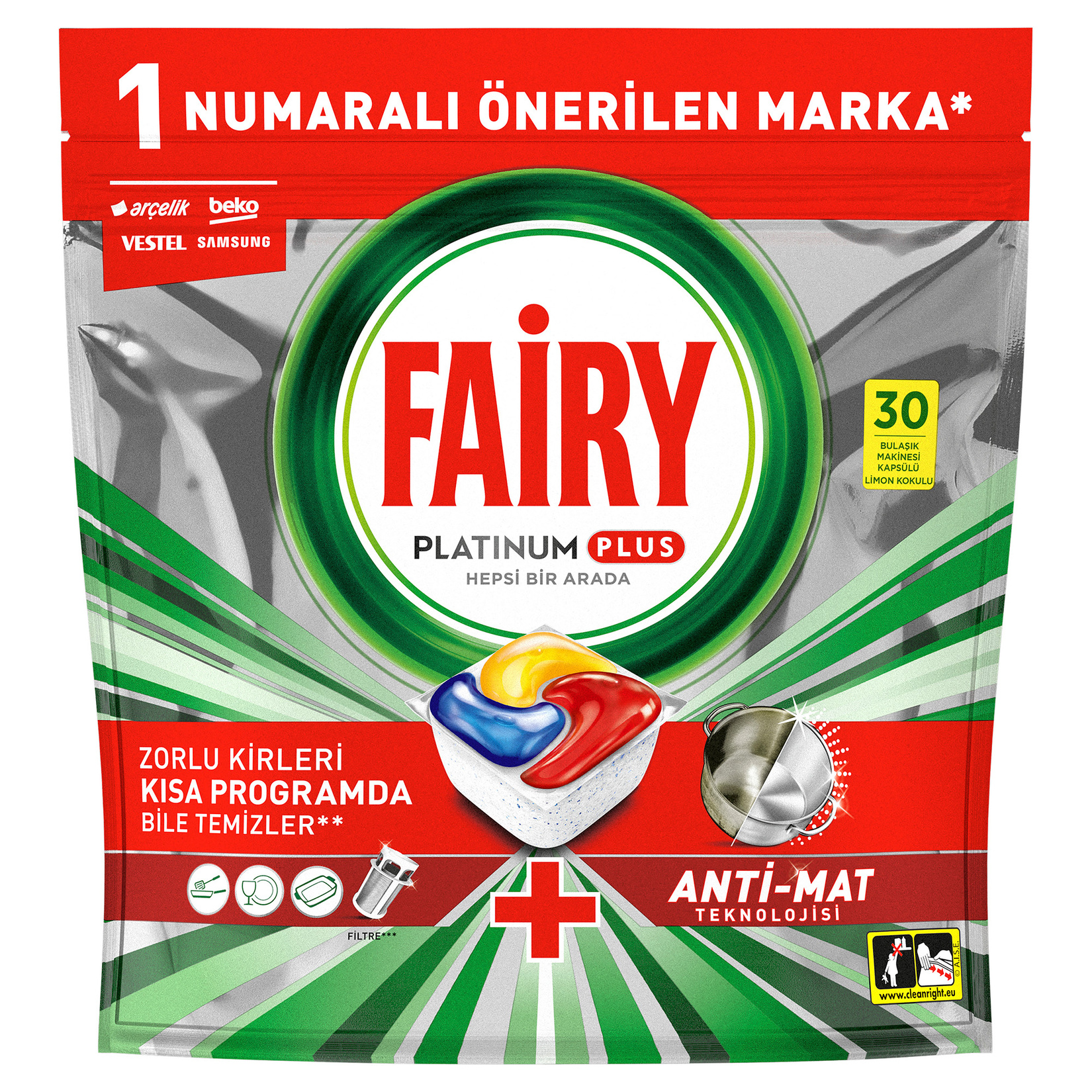Fairy Platinum Plus 30'lu 465 G