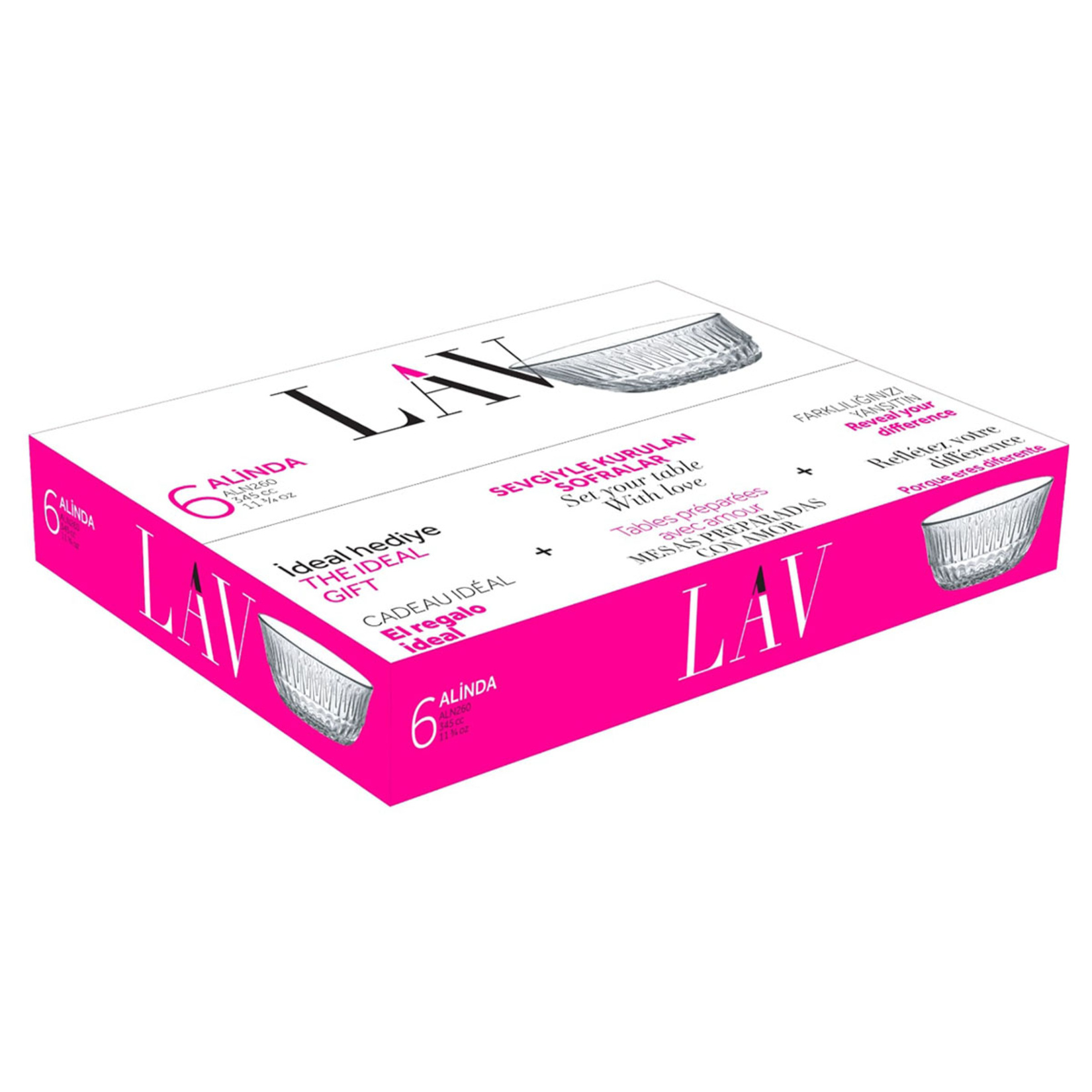 Lav Alinda 6'lı Kase 345 Cc
