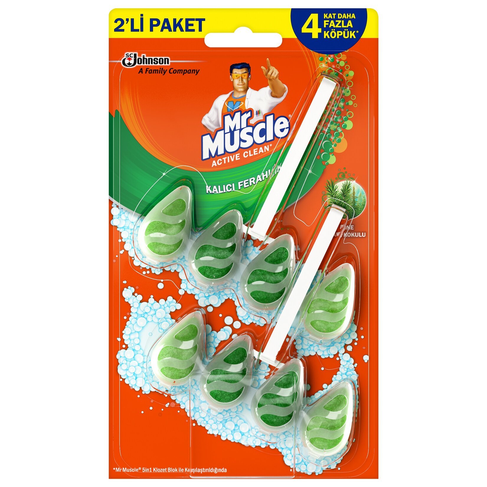 Mr. Muscle Klozet Blok Çam 2'li 77.2 G