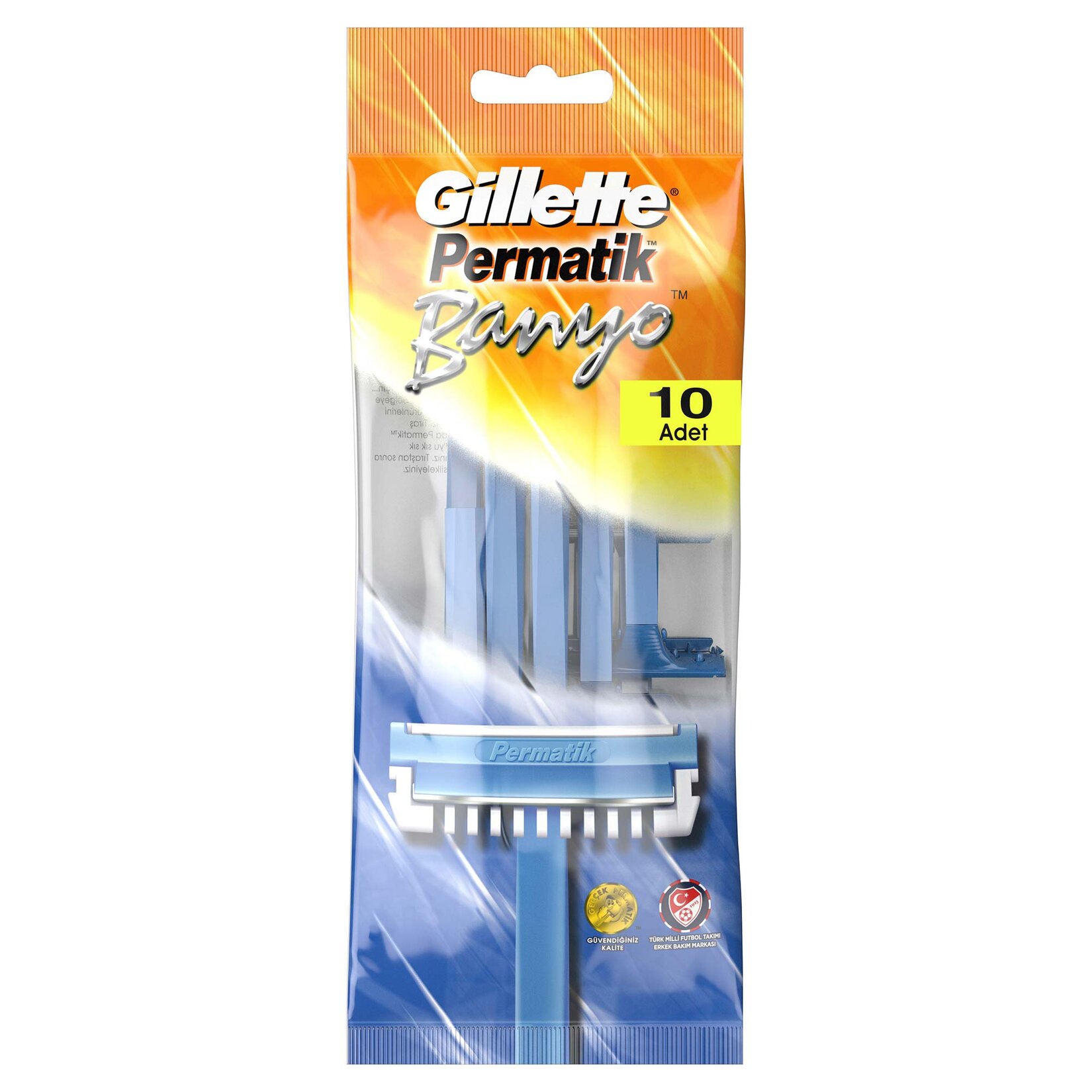 Gillette Permatik Banyo Kullan At Tıraş Bıçağı 10 Adet