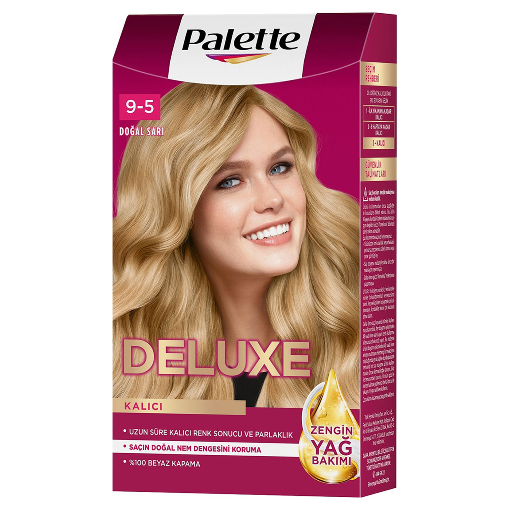 Palette Deluxe 9-5 Doğal Sarı Saç Boyası 115 Ml