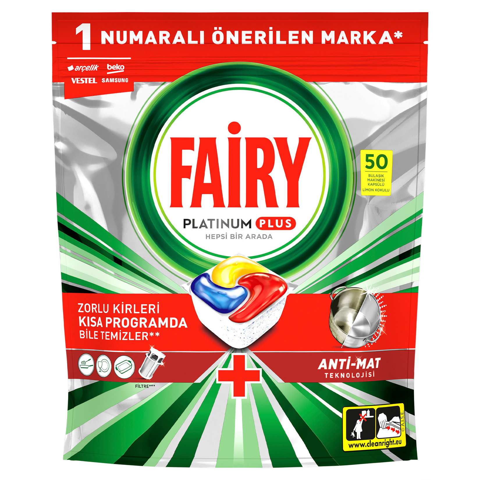 Fairy Platinum Plus Tablet 50'li 776 G