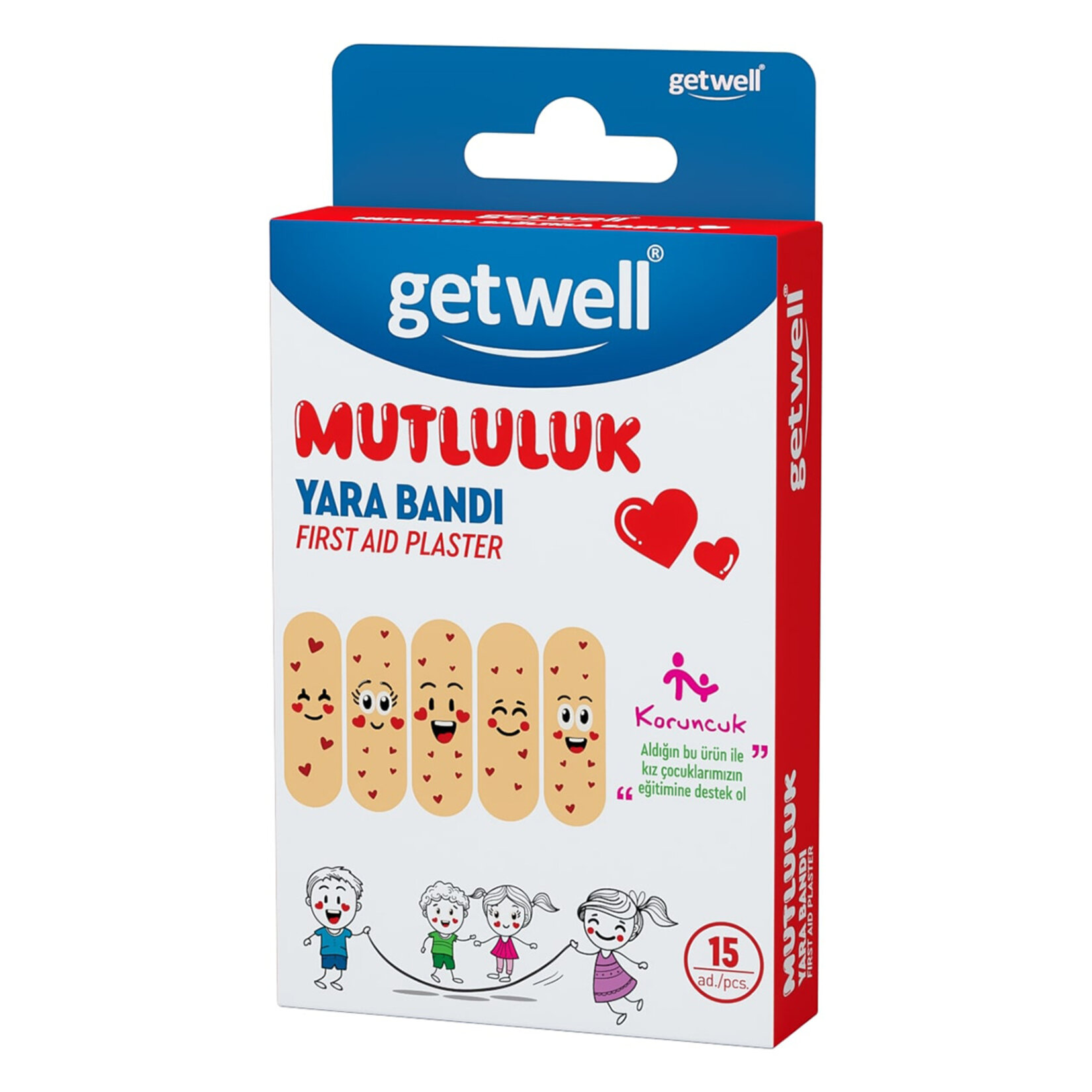 Getwell Mutluluk Yara Bandı 15 Adet