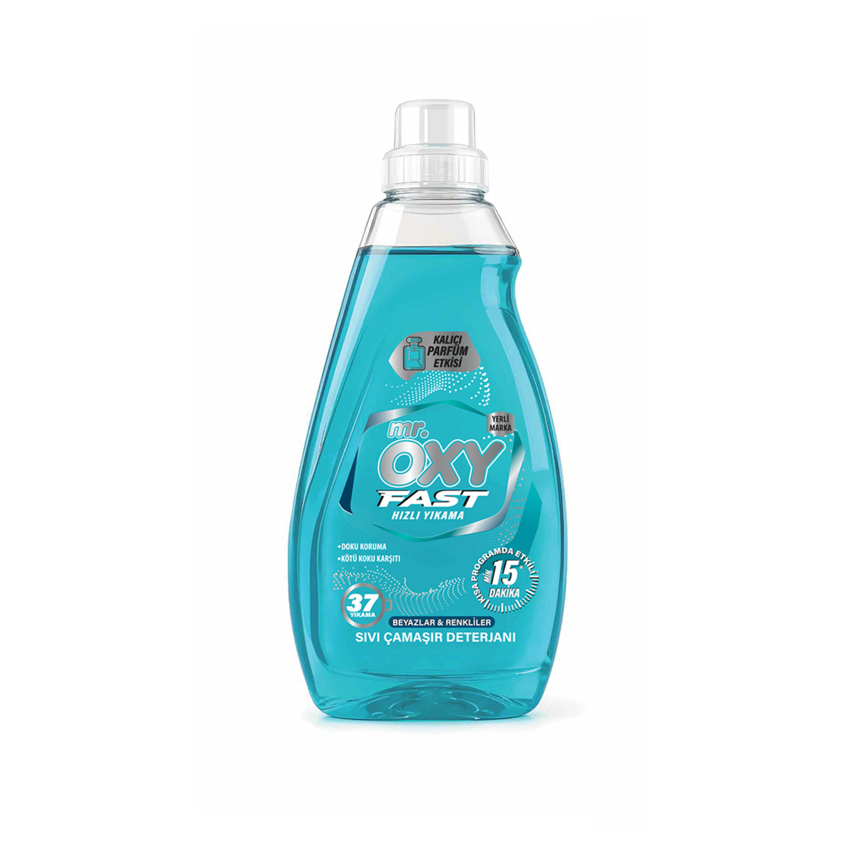 Mr.Oxy Fast Sıvı Çamaşır Deterjanı Beyaz ve Renkliler 1.480 Ml