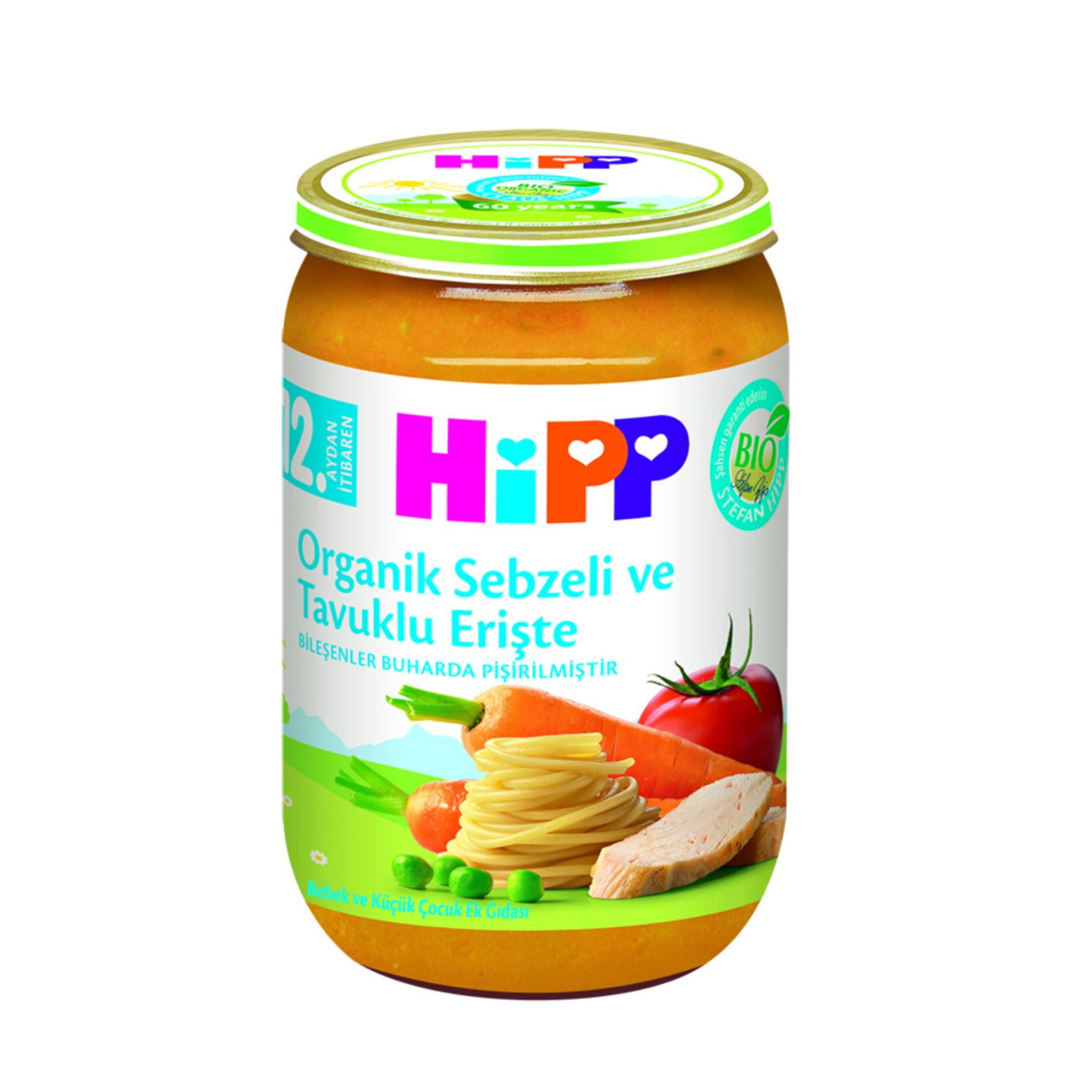 Hipp Organik Sebzeli Tavuklu Erişte 220 G