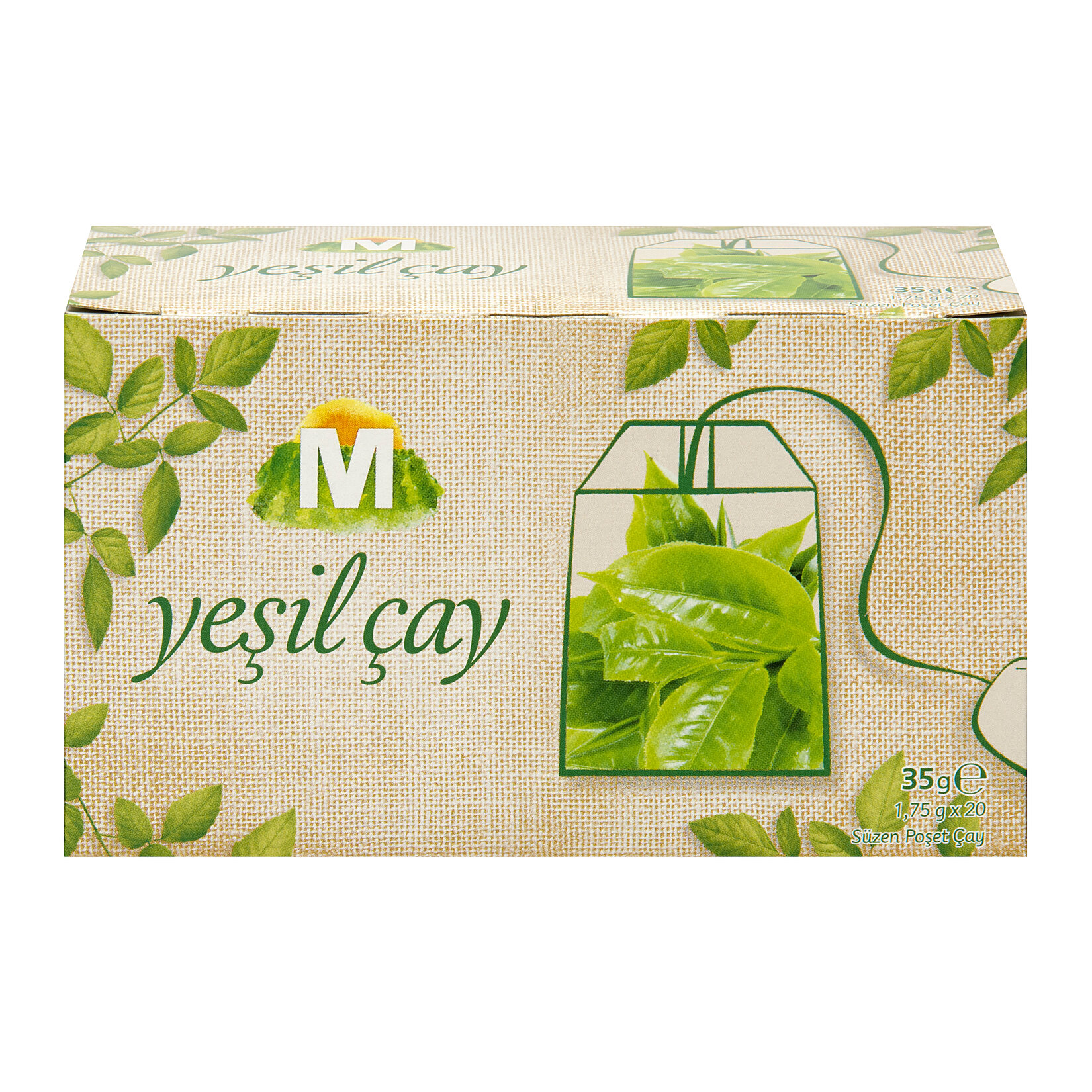 Migros Yeşil Çay Bardak Poşet 20'li 35 G