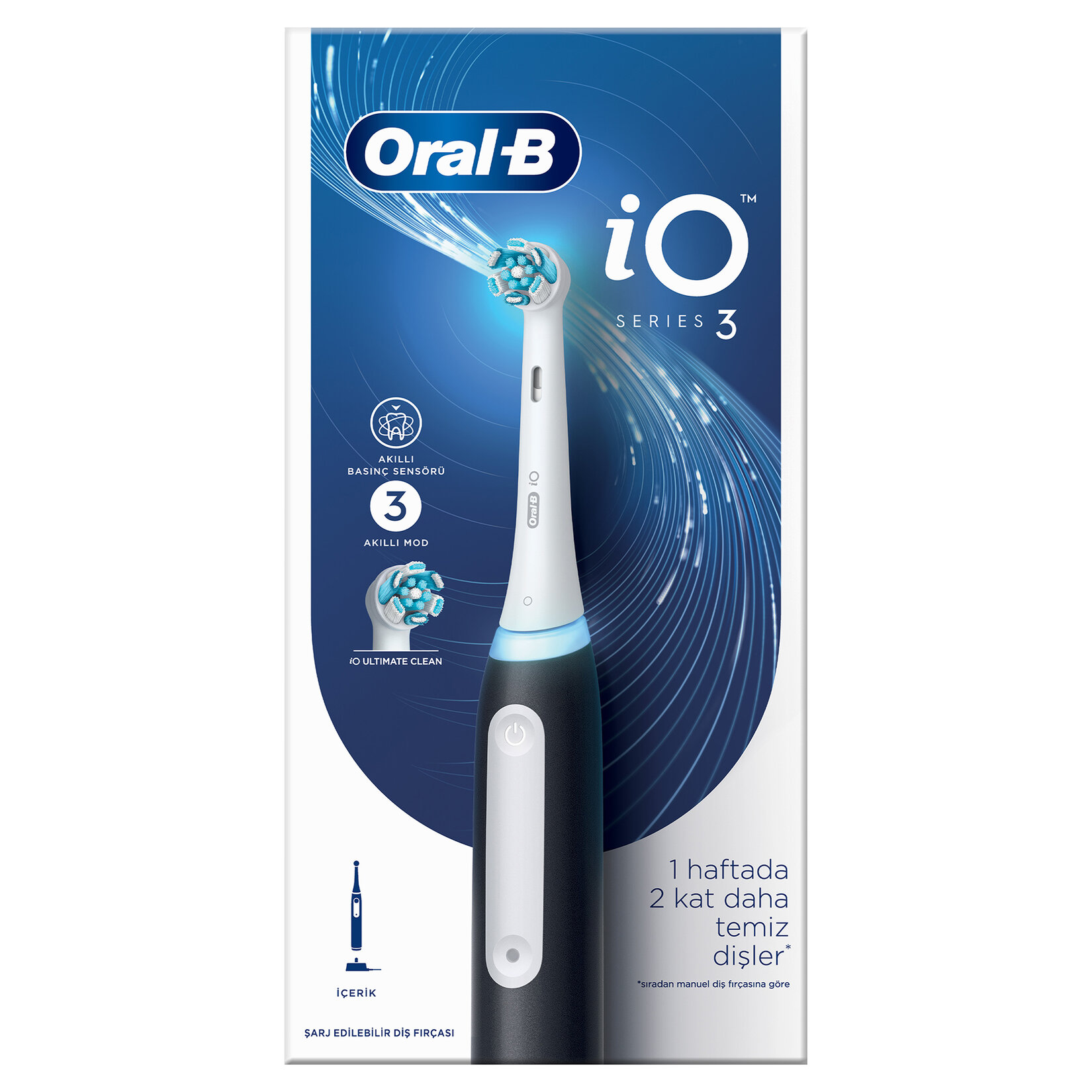 Oral-B Şarjlı Diş Fırçası iO3 Siyah