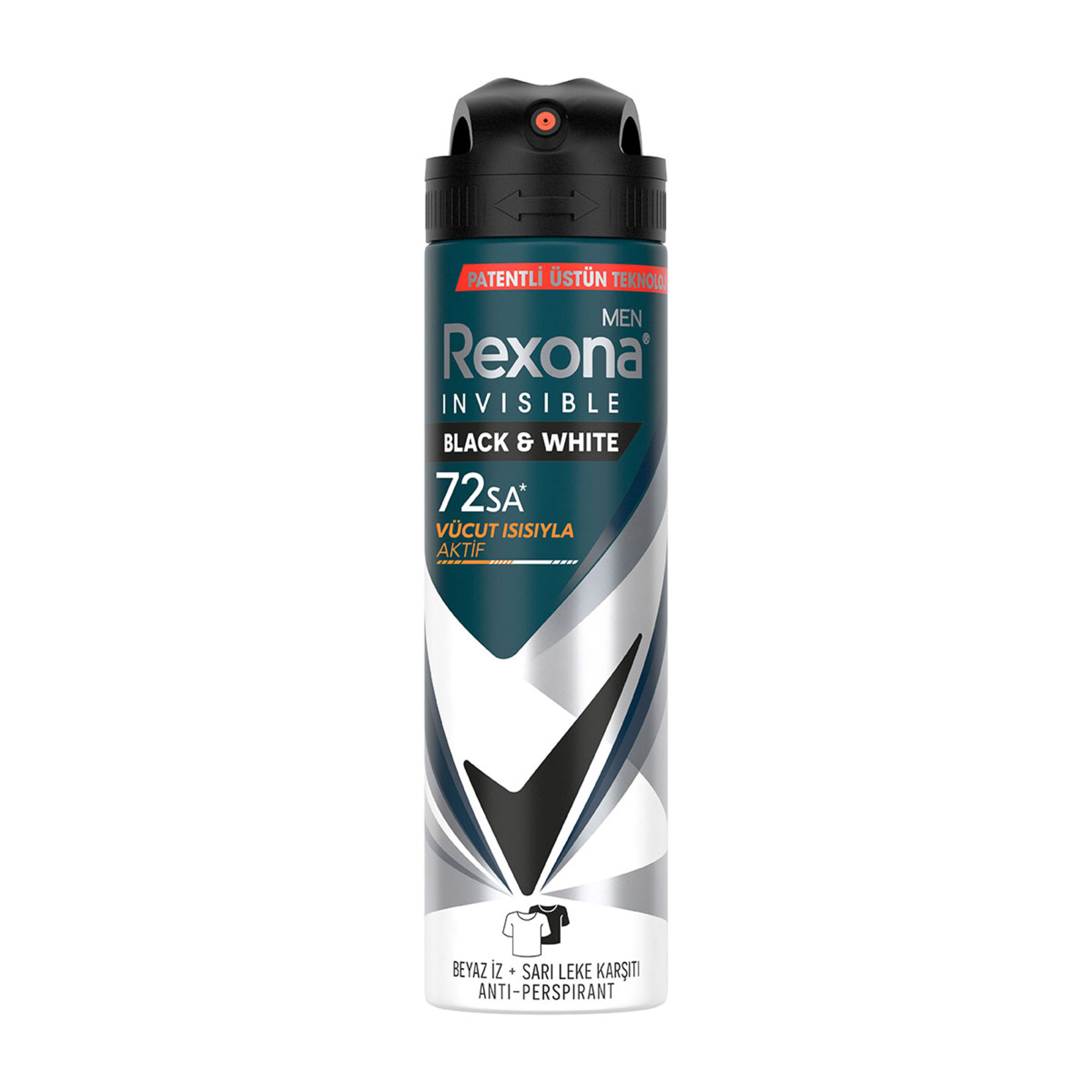 Rexona Men Erkek Sprey Deodorant Invisible Black & White 150 ml
