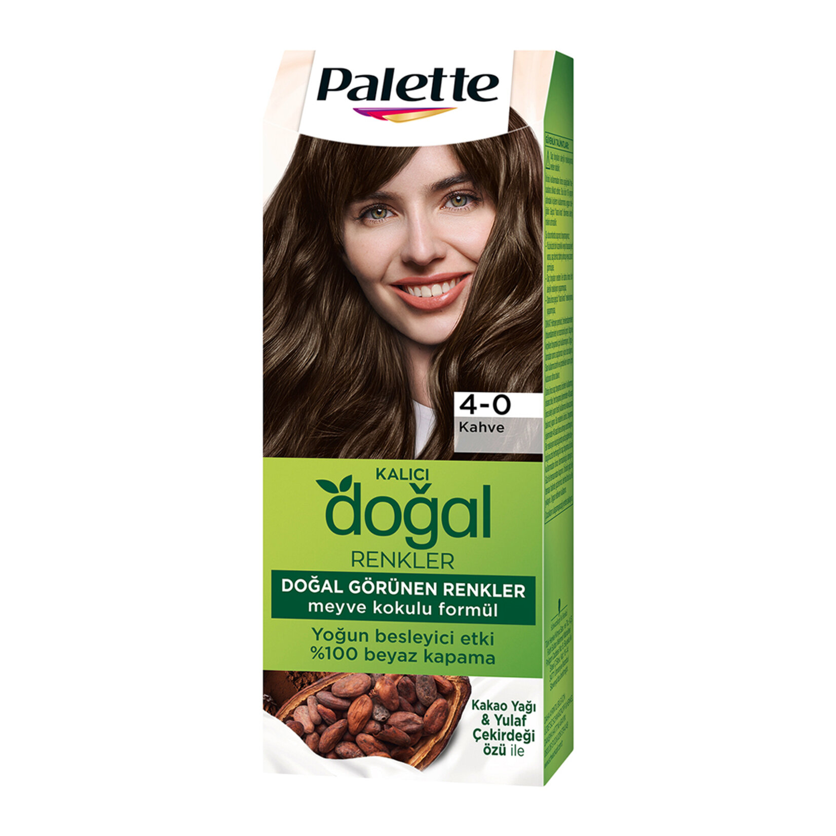 Palette Kalıcı Doğal Renkler 4-0 Kahve Saç Boyası 110 Ml