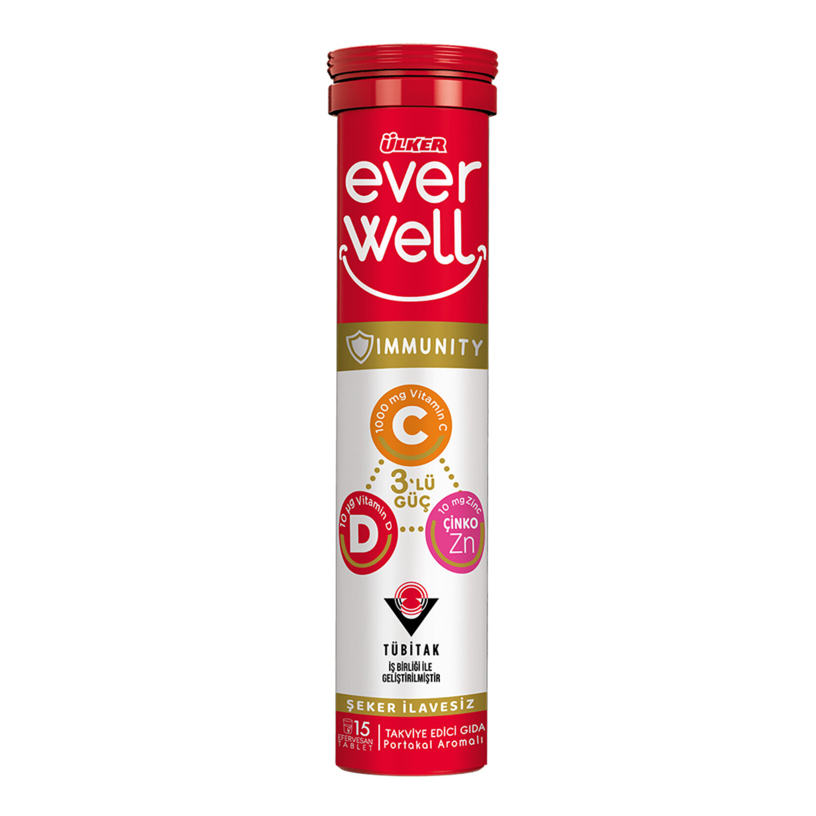 Ülker Everwell C-D-Çinko-Aserola Ef.Tablet 15'li 67.5 G
