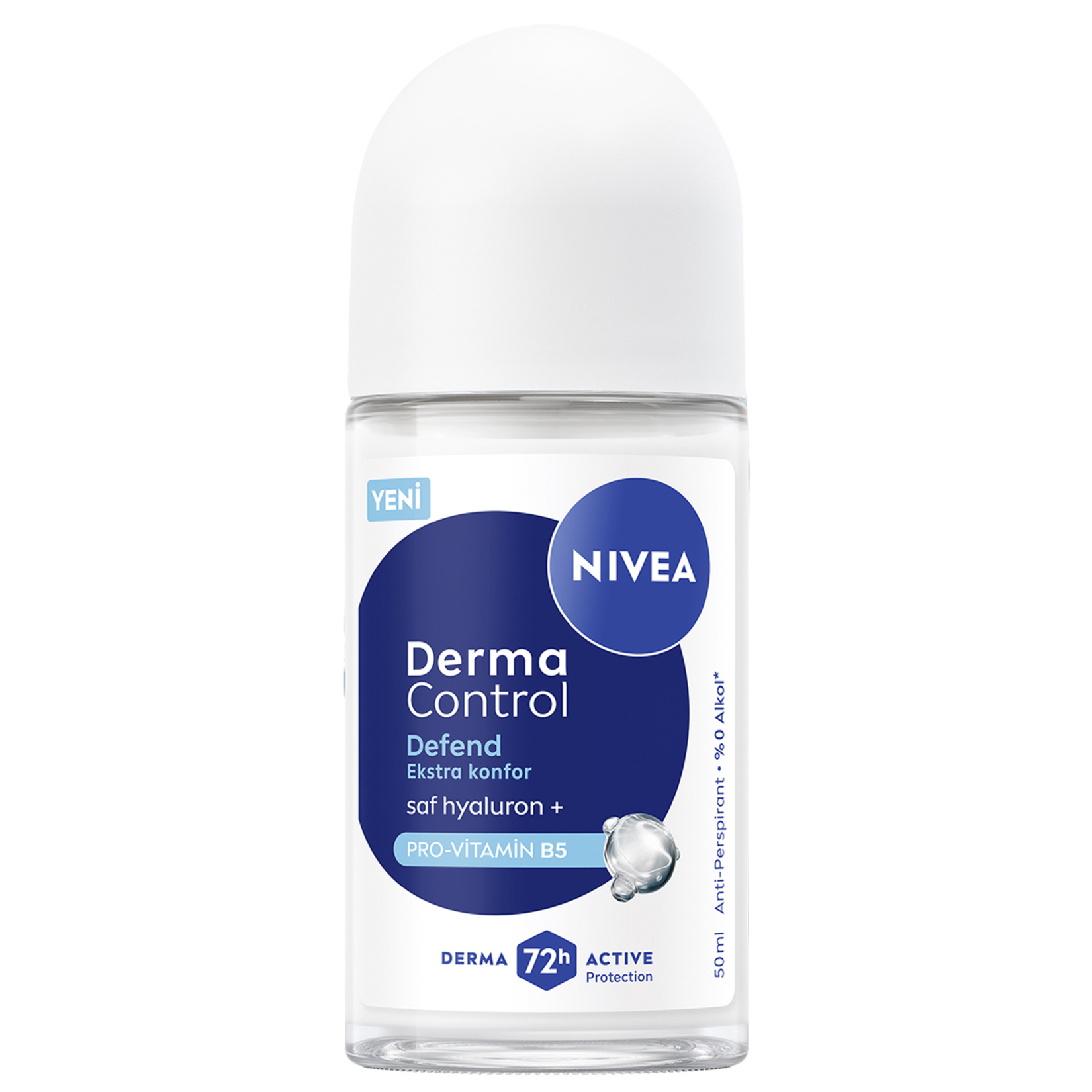 NIVEA Kadın Roll-on Deodorant Derma Control Defend Tahriş Karşıtı 50 Ml