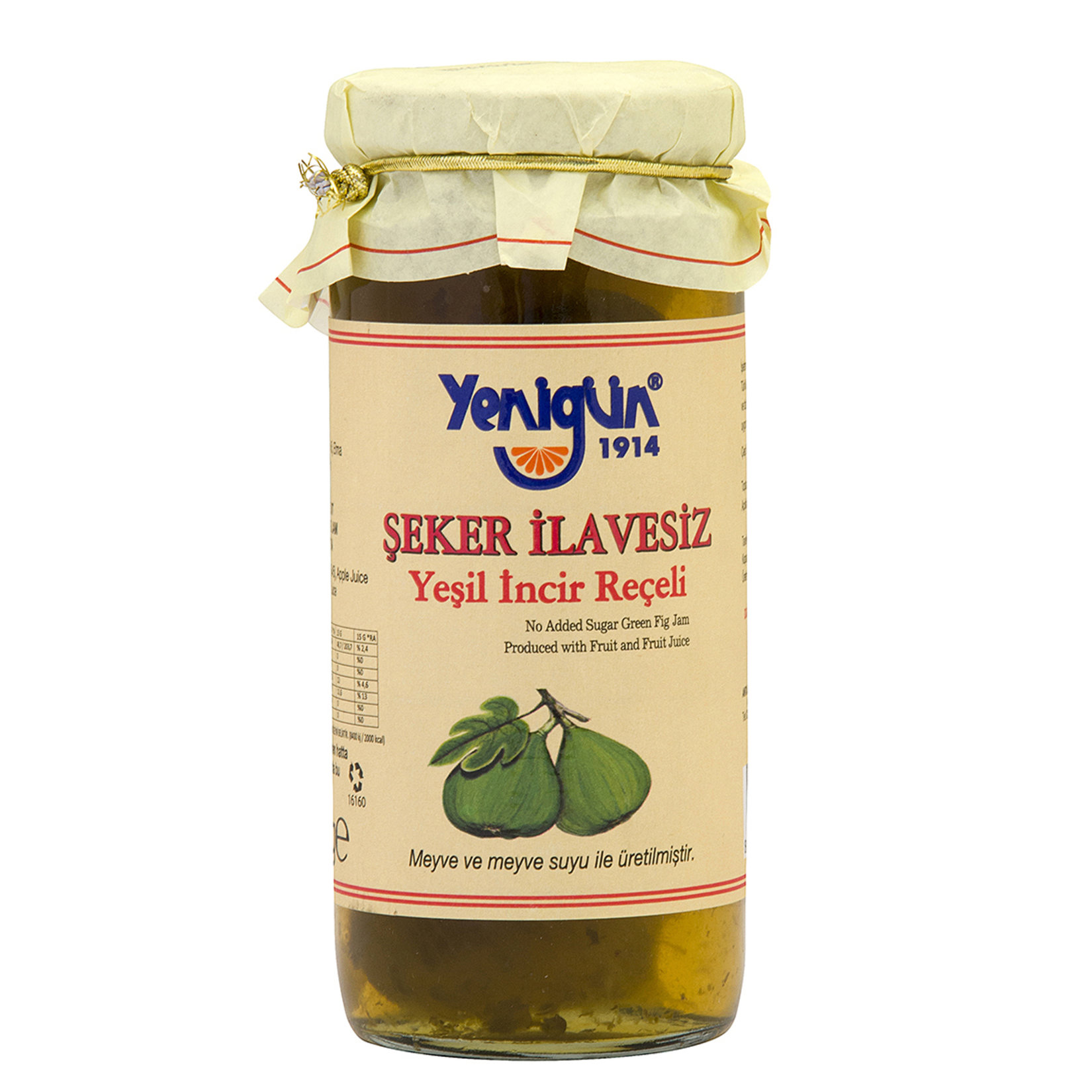 Yenigün Şeker İlavesiz İncir Reçeli 290 G