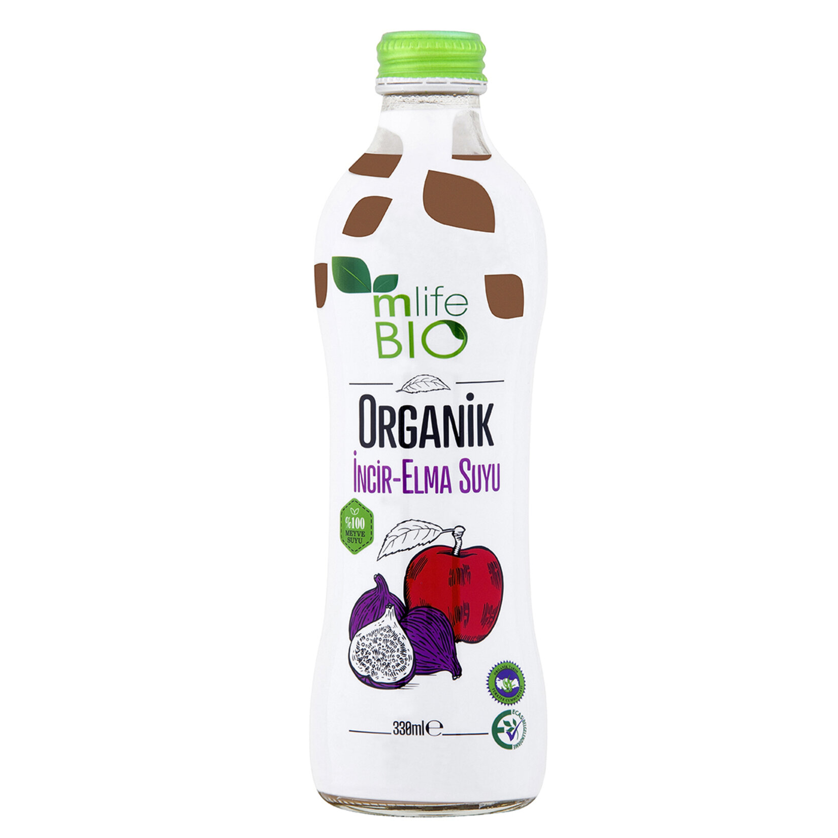 M Life Organik İncir - Elma Suyu 330 Ml