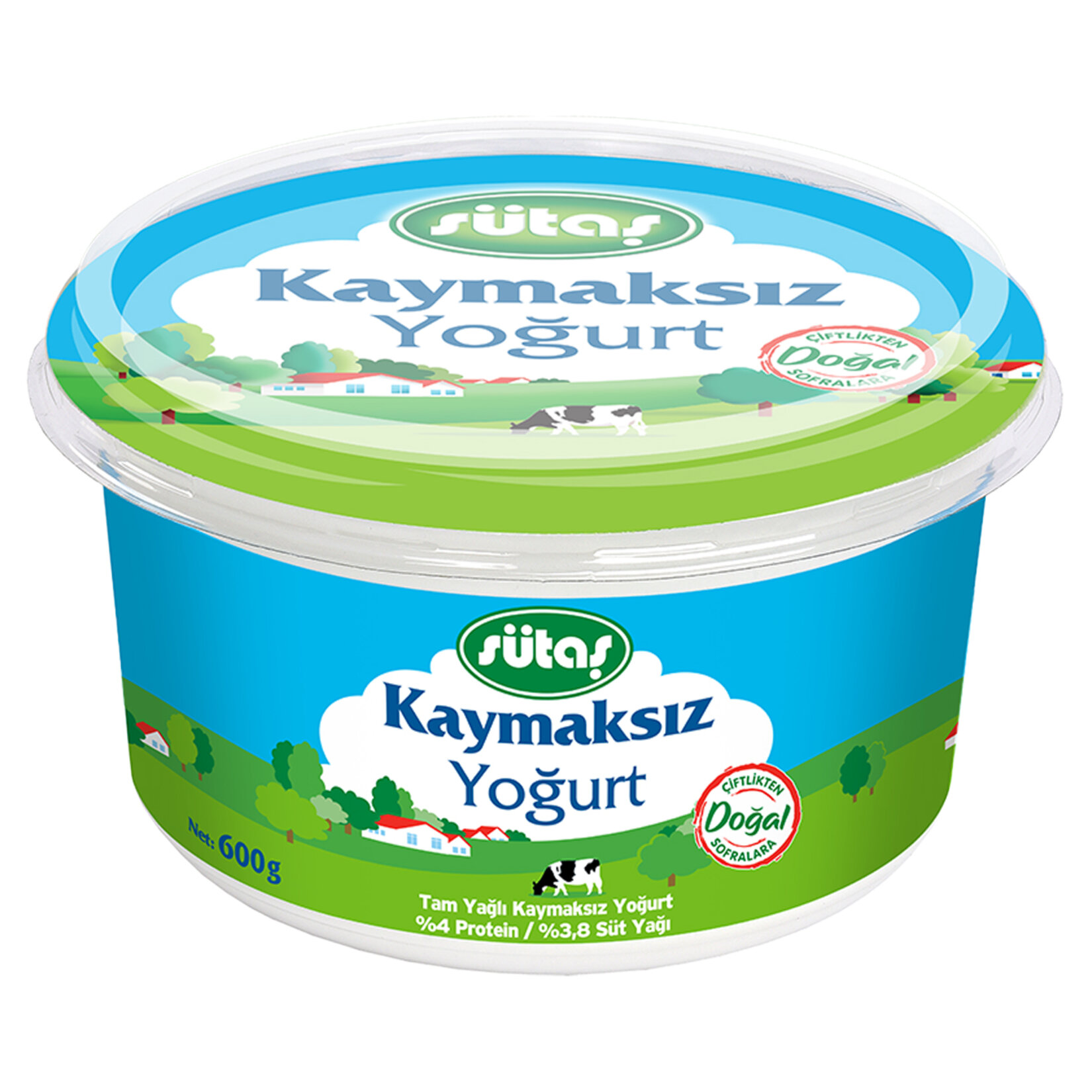 Sütaş Kaymaksız Yoğurt 600 G