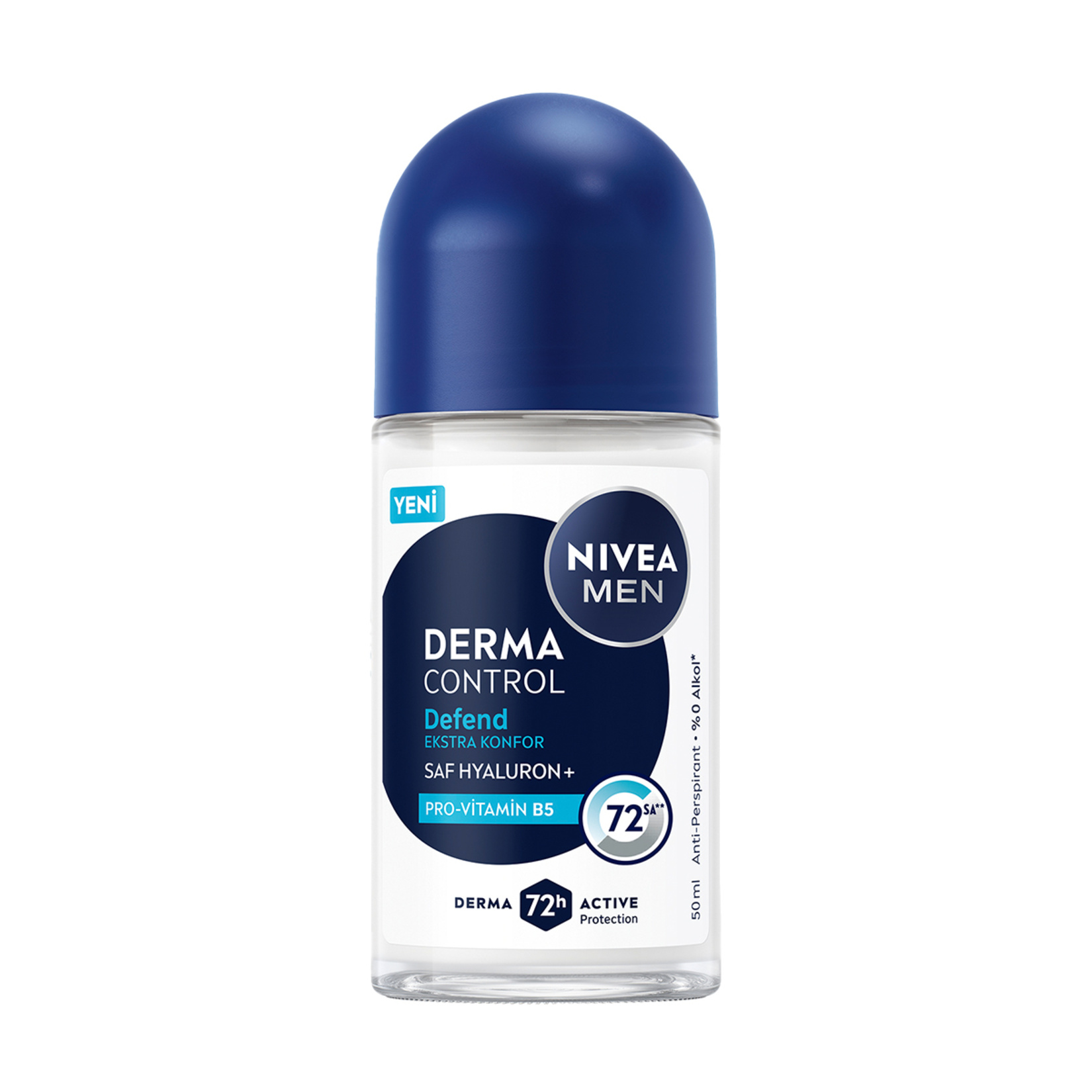 NIVEA MEN Erkek Roll-on Deodorant Derma Control Defend Tahriş Karşıtı 50 Ml