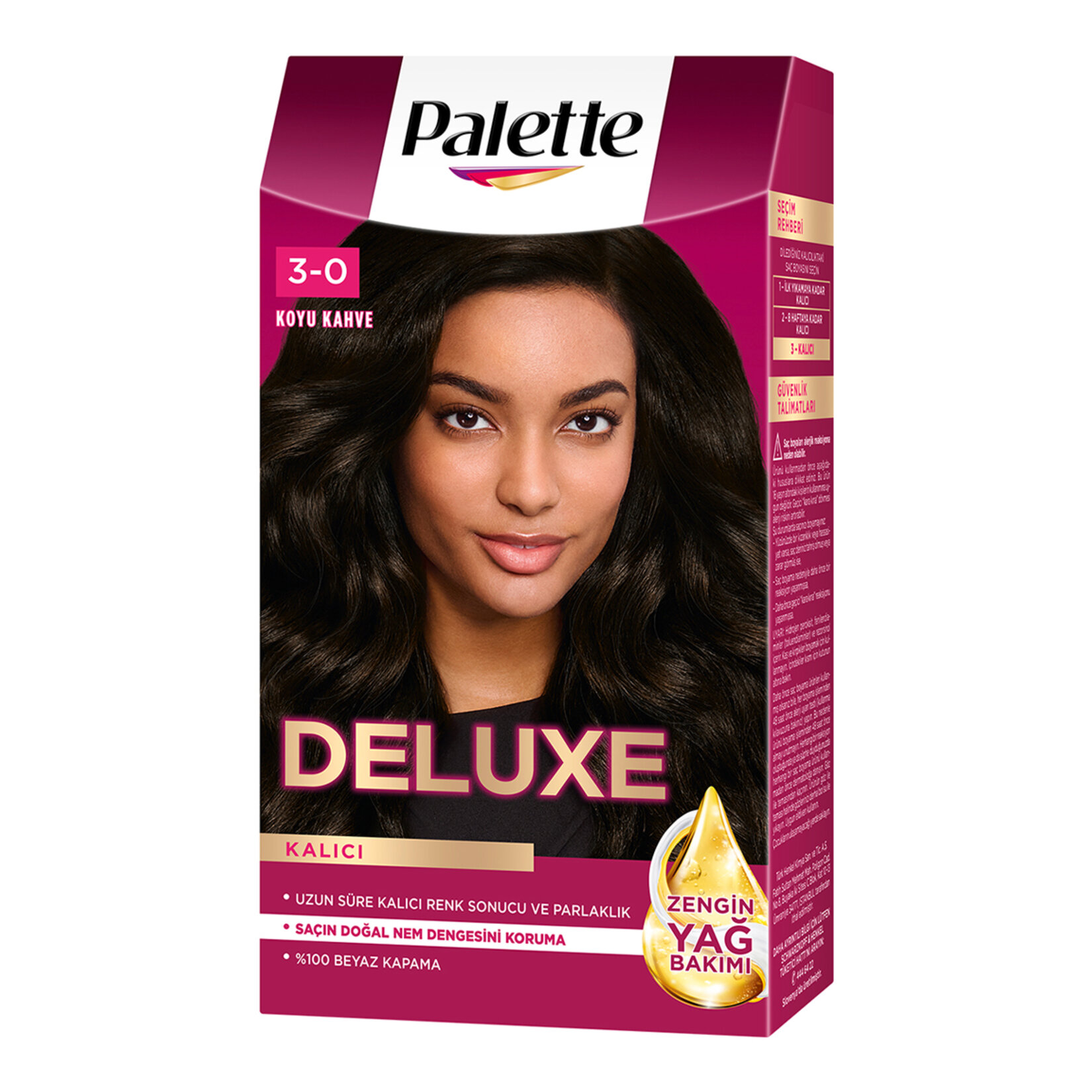 Palette Deluxe 3-0 Koyu Kahve Saç Boyası 115 Ml