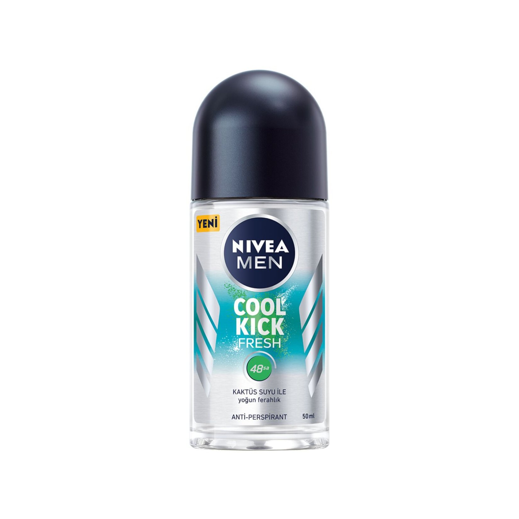 NIVEA Men Erkek Roll-on Deodorant Cool Kick Fresh Ter ve Ter Kokusuna Karşı 48 Saat Anti-perspirant Koruma 50ml