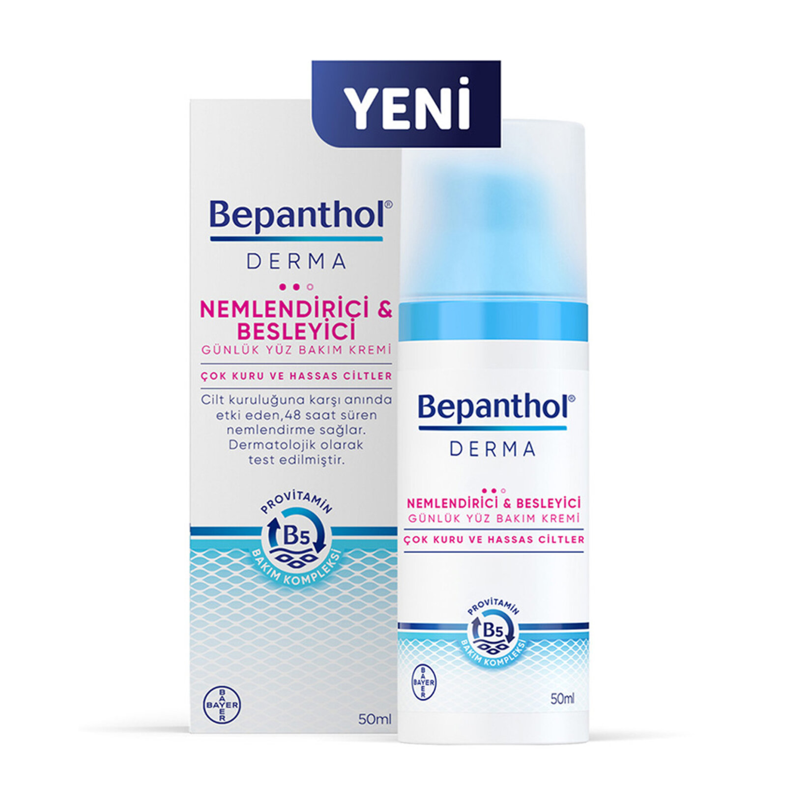 Bepanthol Derma Nemlendirici Besleyeci Günlük Yüz Bakım Kremi 50 Ml
