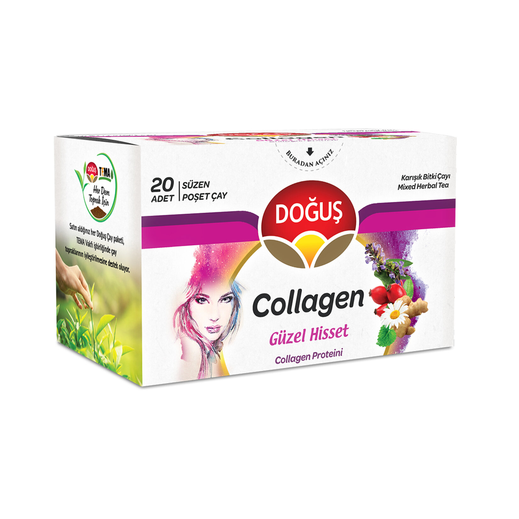 Doğuş Collagen Bitki Çayı 20'li 30 G