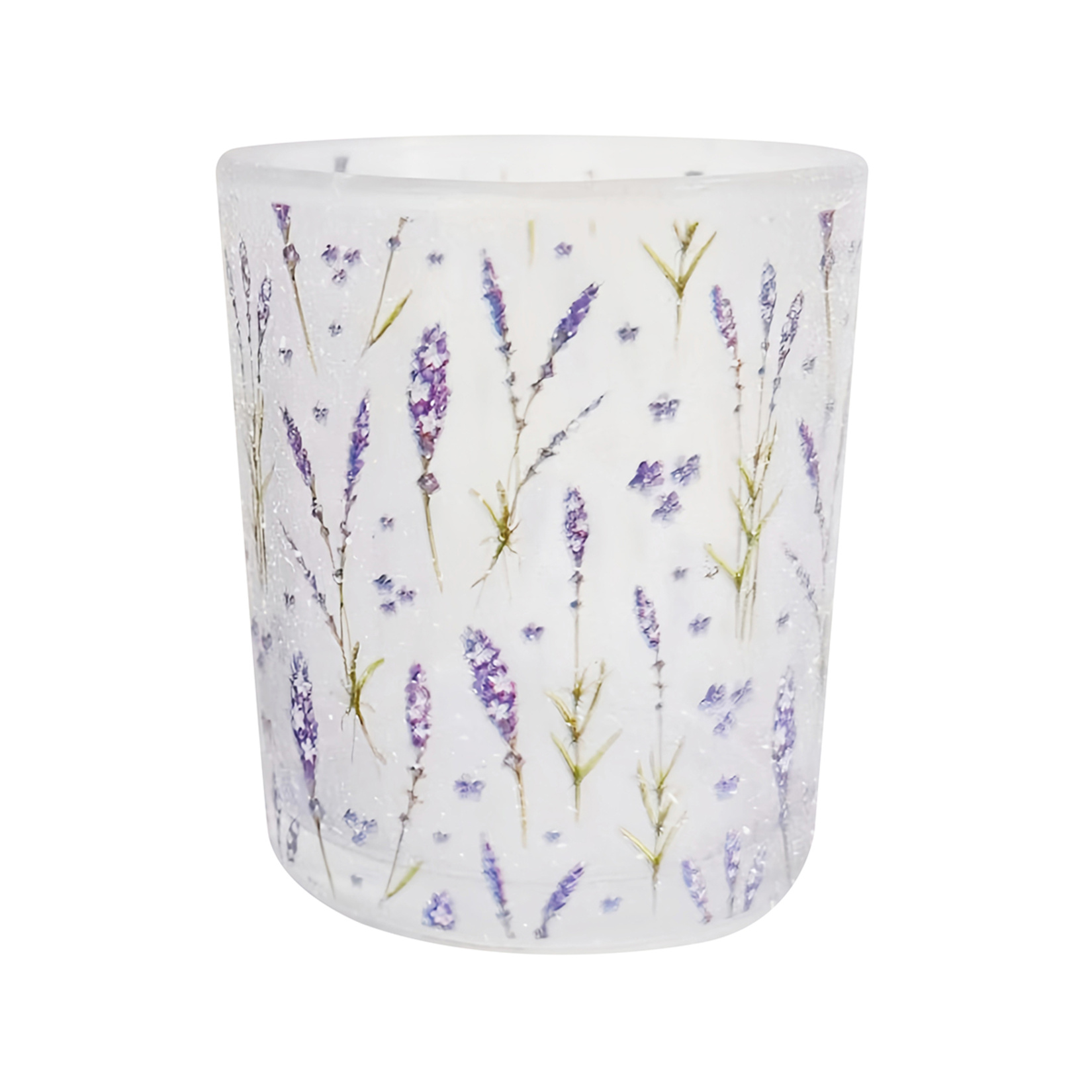Touch Me Buzlu Cam Lavanta Mumluk 7 x 8.3 Cm