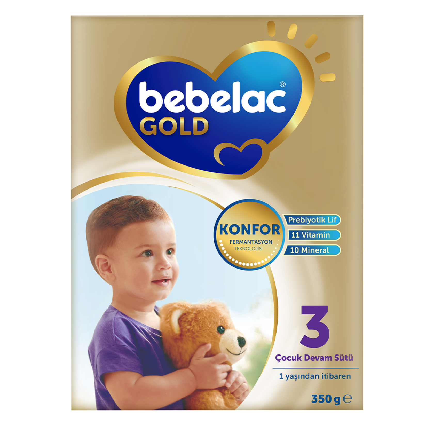 Bebelac Gold Konfor 3 Devam Sütü 1+ Yaş 350 G