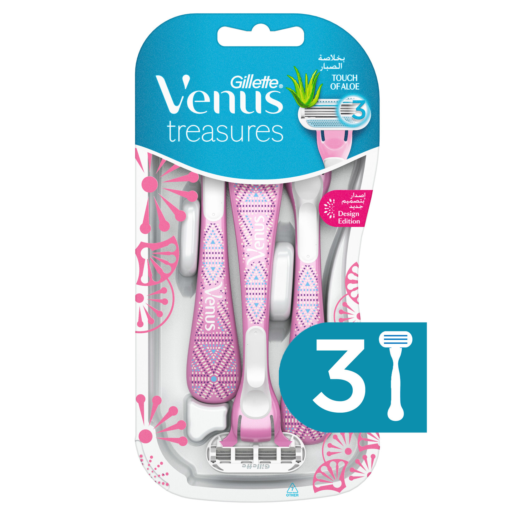 Gillette Venus Tıraş Makinesi Treasure Pembe 3'lü