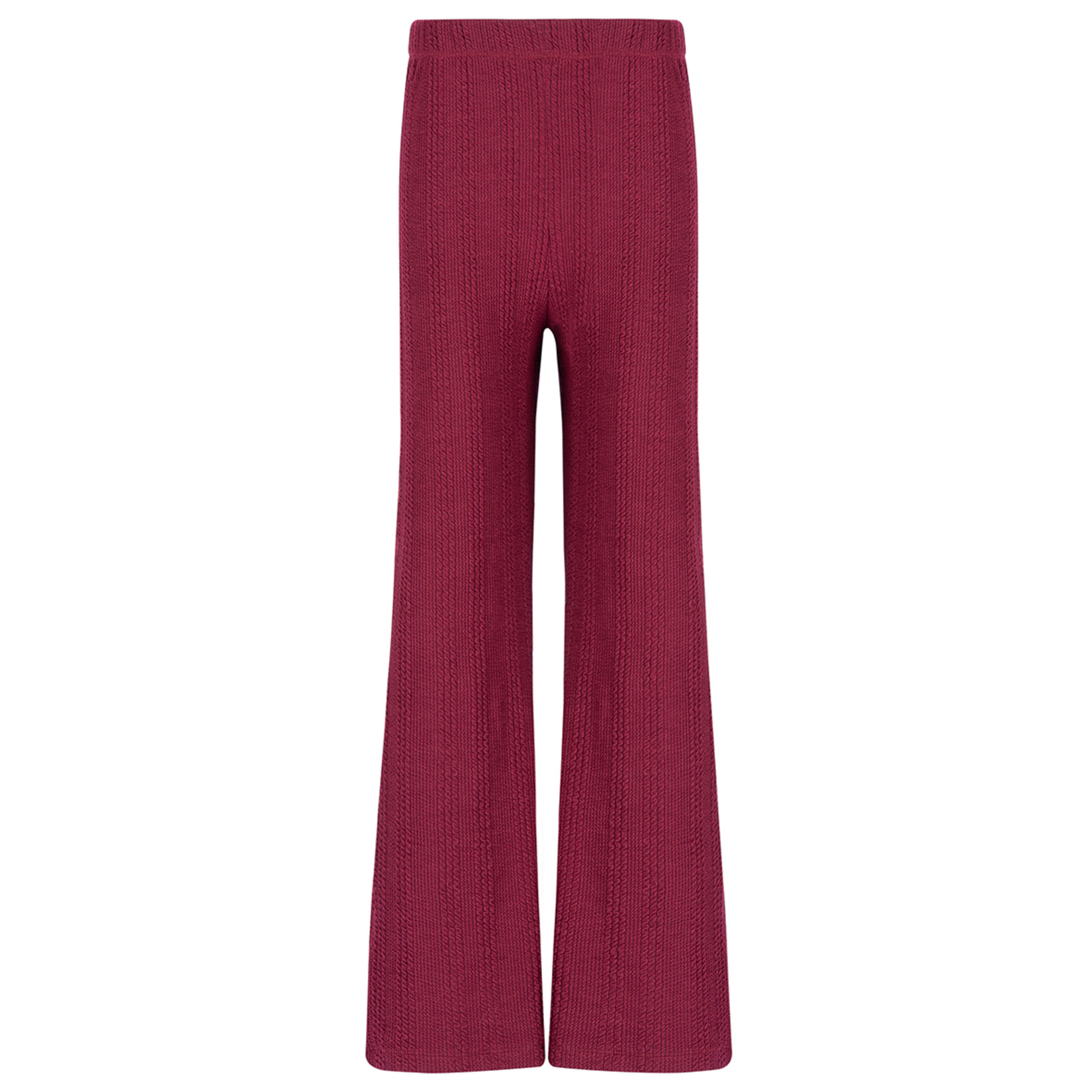 S-Design Saç Örgü Kadın Pantolon Bordo L