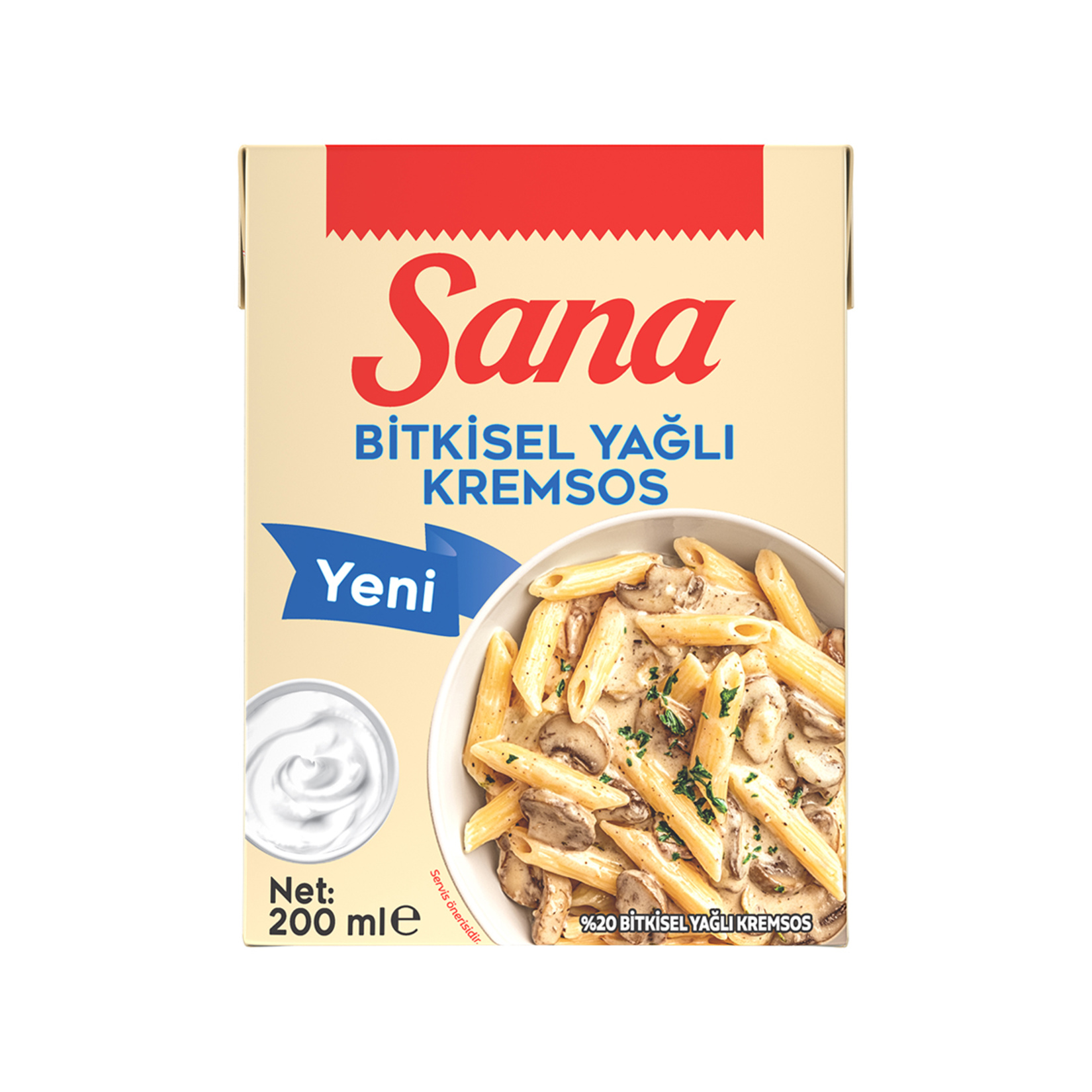 Sana Bitkisel Yağlı Kremsos 200 Ml
