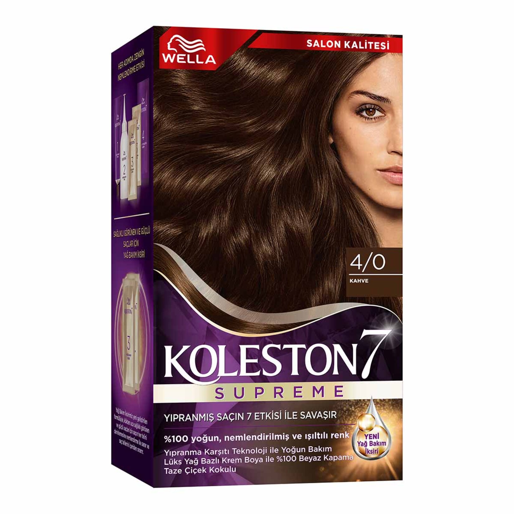 Koleston Supreme Saç Boyası 4/0 Kahve 135 Ml