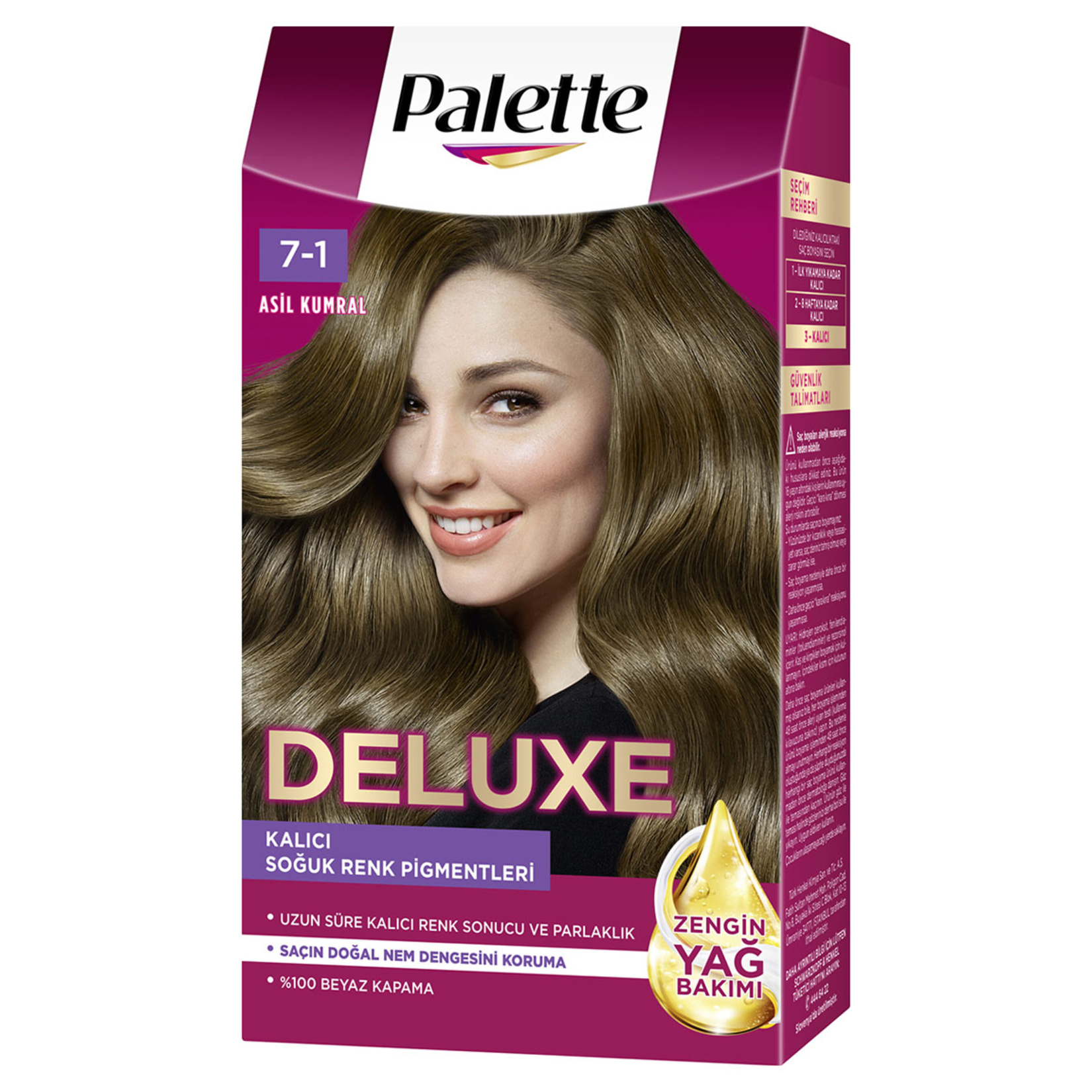 Palette Deluxe 7-1 Asil Kumral Saç Boyası 115 Ml