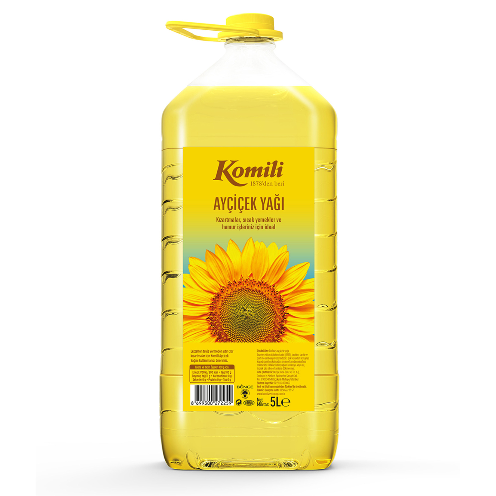 Komili Ayçiçek Yağı 5 L