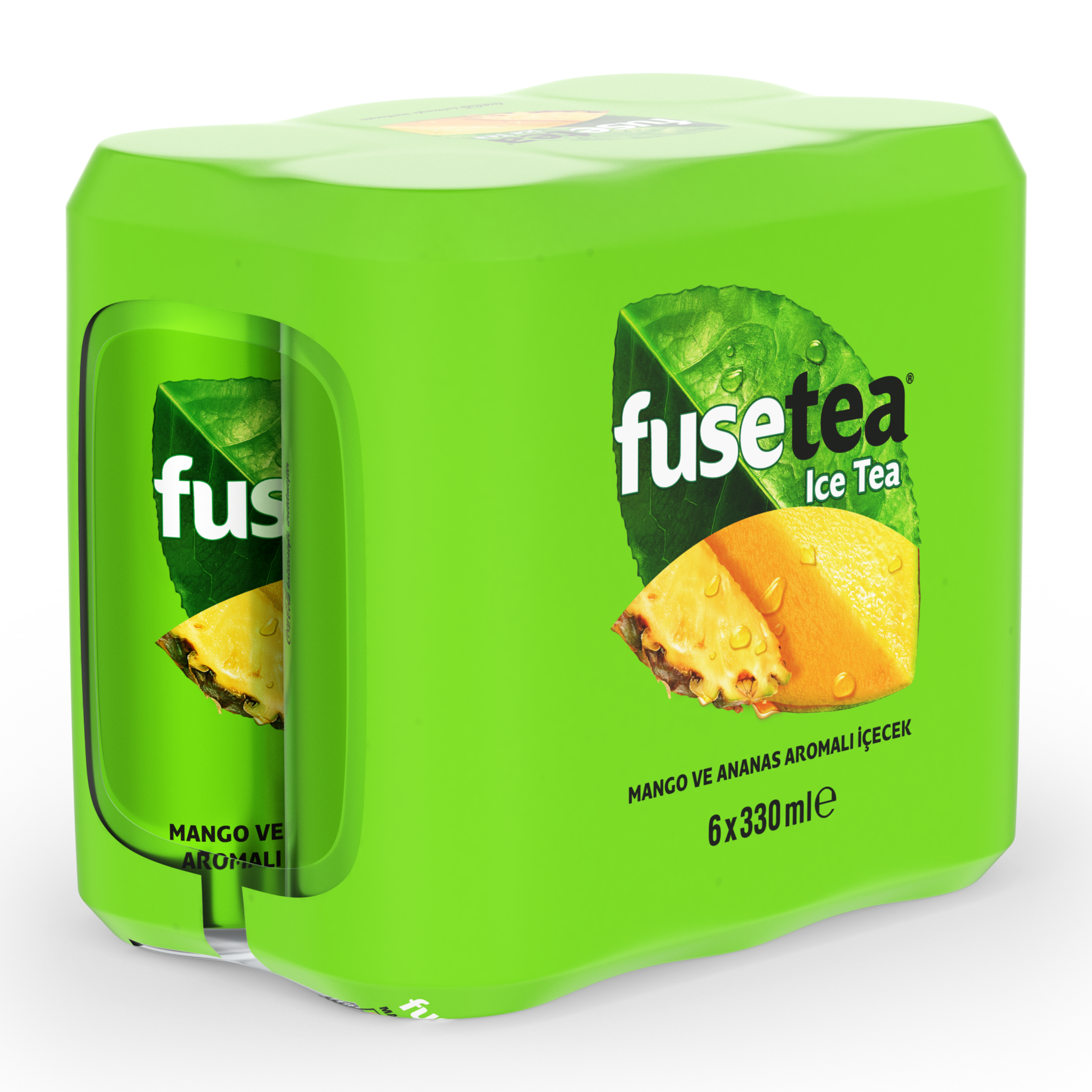 Fuse Tea Mango Ananas Aromalı Soğuk Çay Kutu 6x330 ML