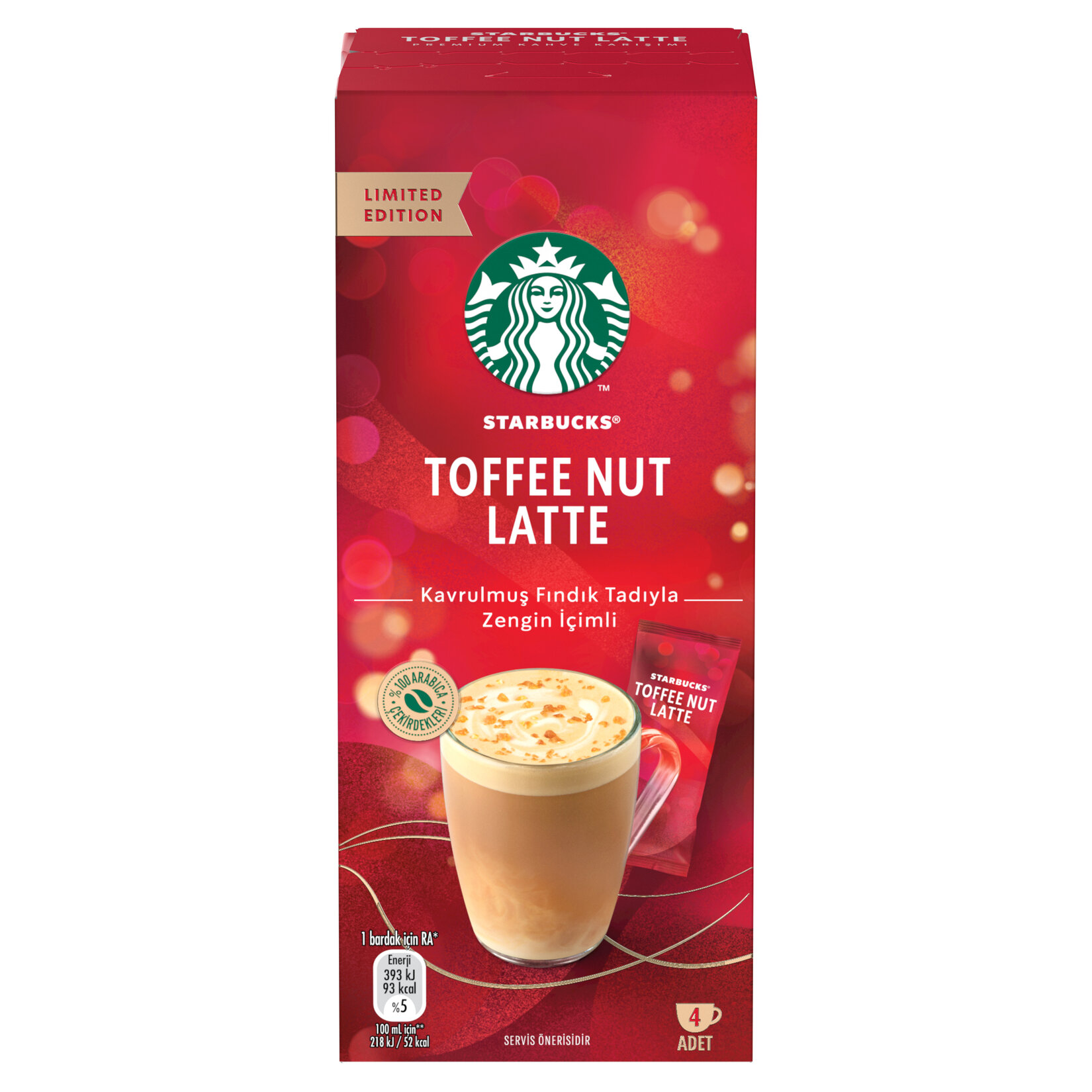 Starbucks Toffee Nut Latte Kahve Karışımı 4 x 23  G