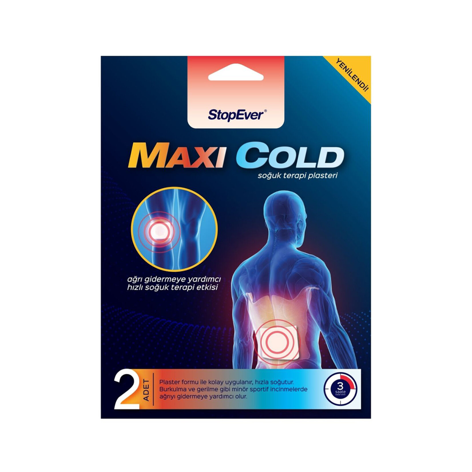 Stopever Maxi Cold Soğuk Terapi Plasteri 2'li