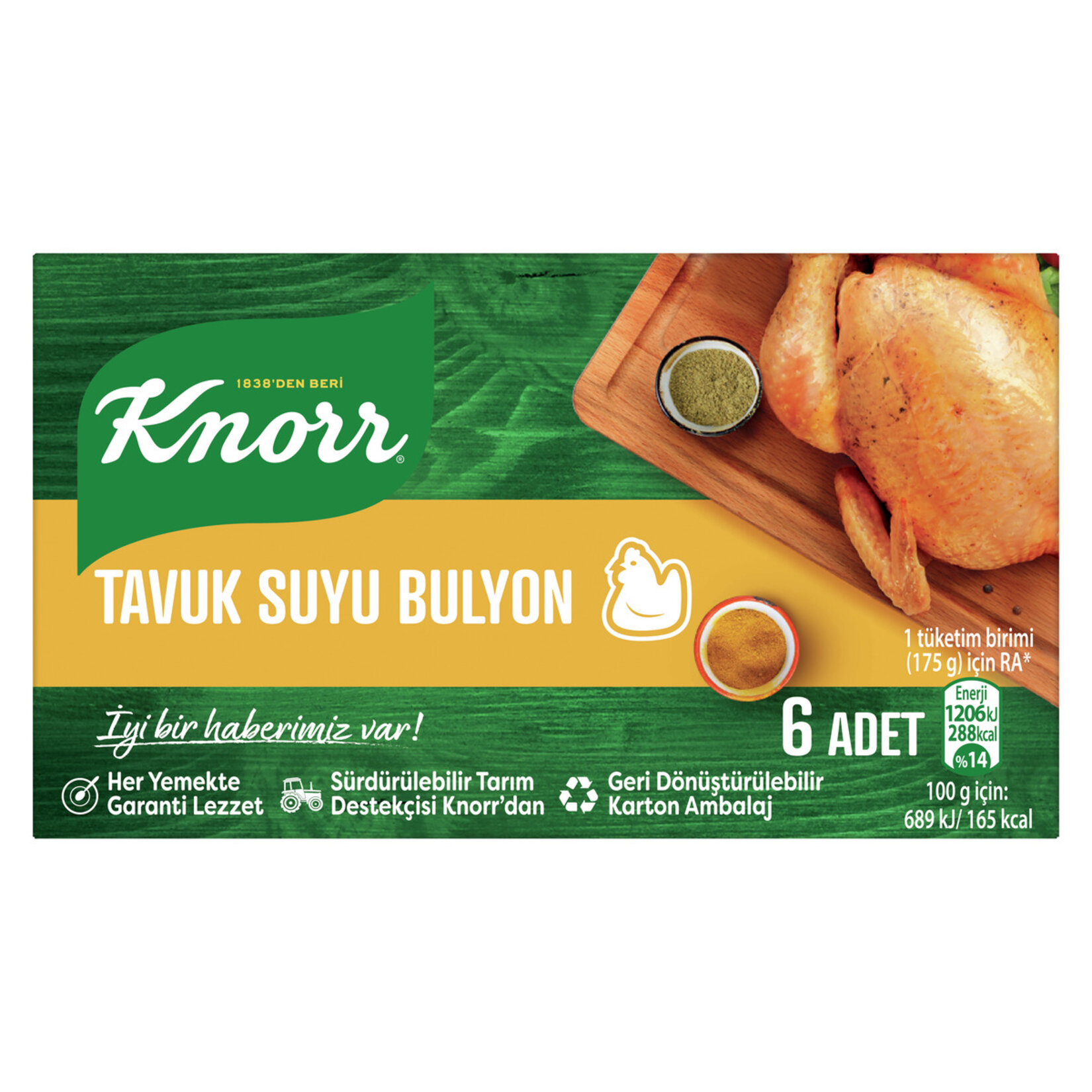 Knorr Tavuk Suyu Bulyon 6’lı 60 G