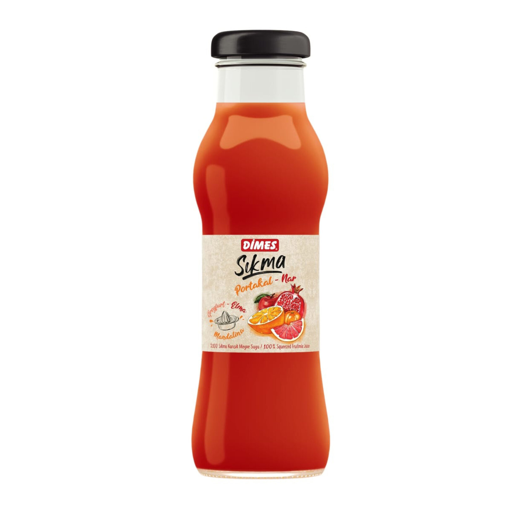 Dimes Moments Sıkma Karışık Meyve Suyu 250 Ml